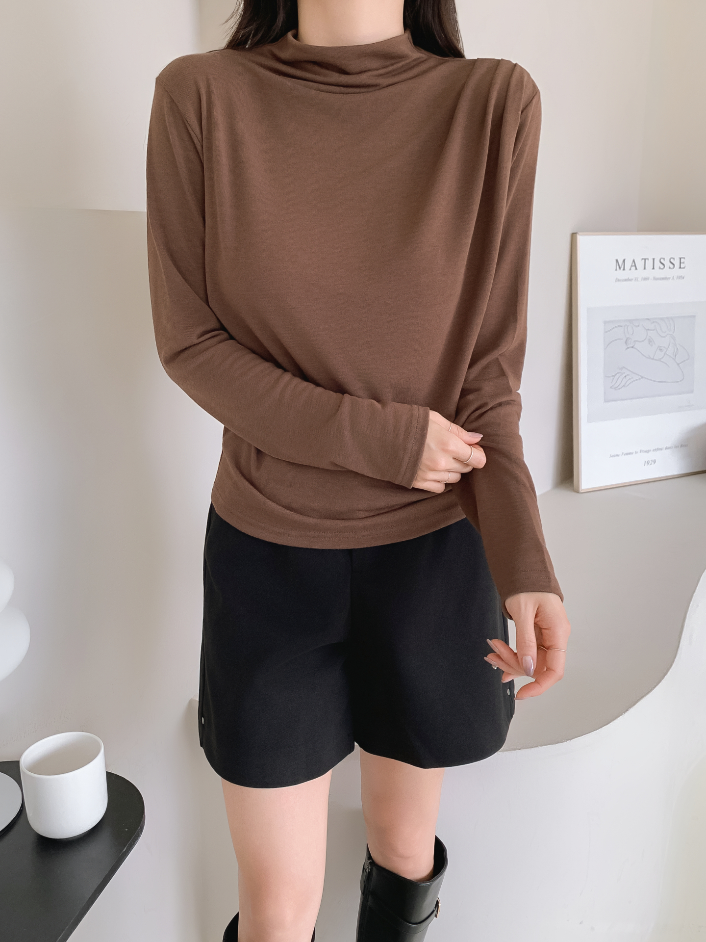 ストレッチハーフネックスリム長袖Tシャツ | 詳細画像22