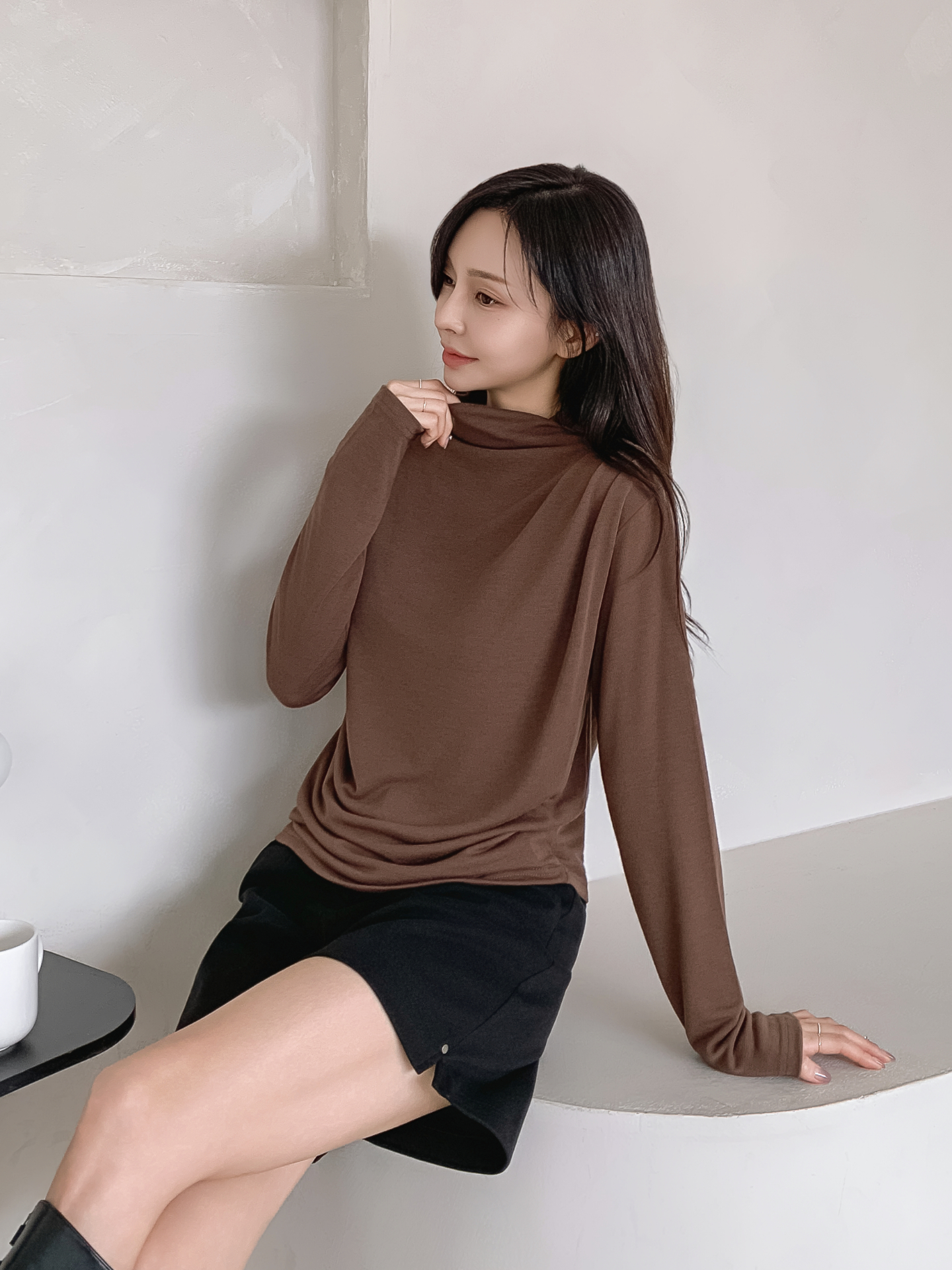 ストレッチハーフネックスリム長袖Tシャツ | 詳細画像24