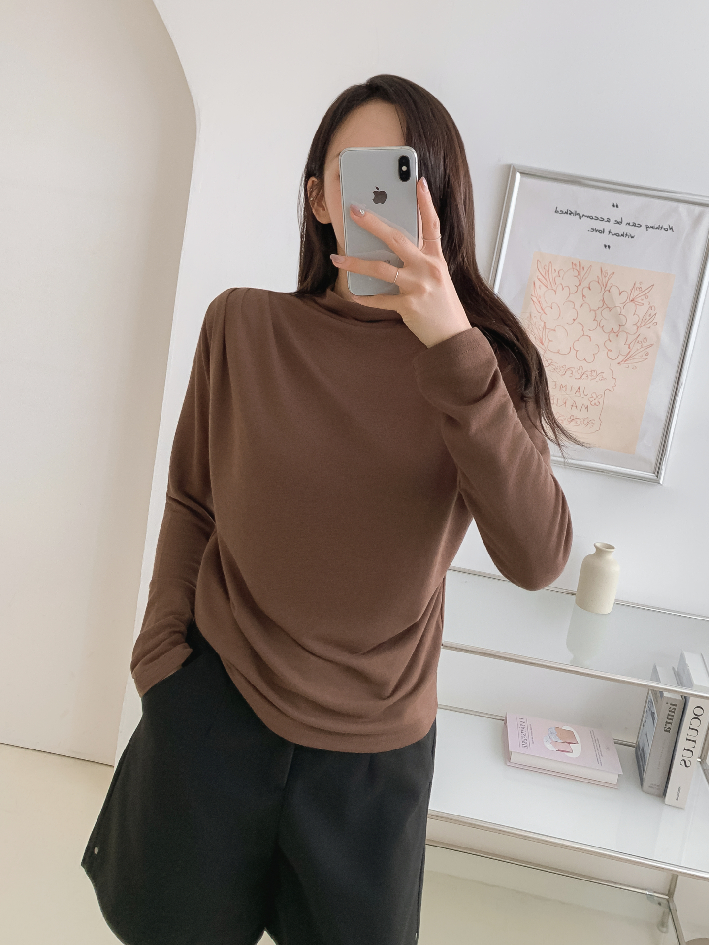 ストレッチハーフネックスリム長袖Tシャツ | 詳細画像30