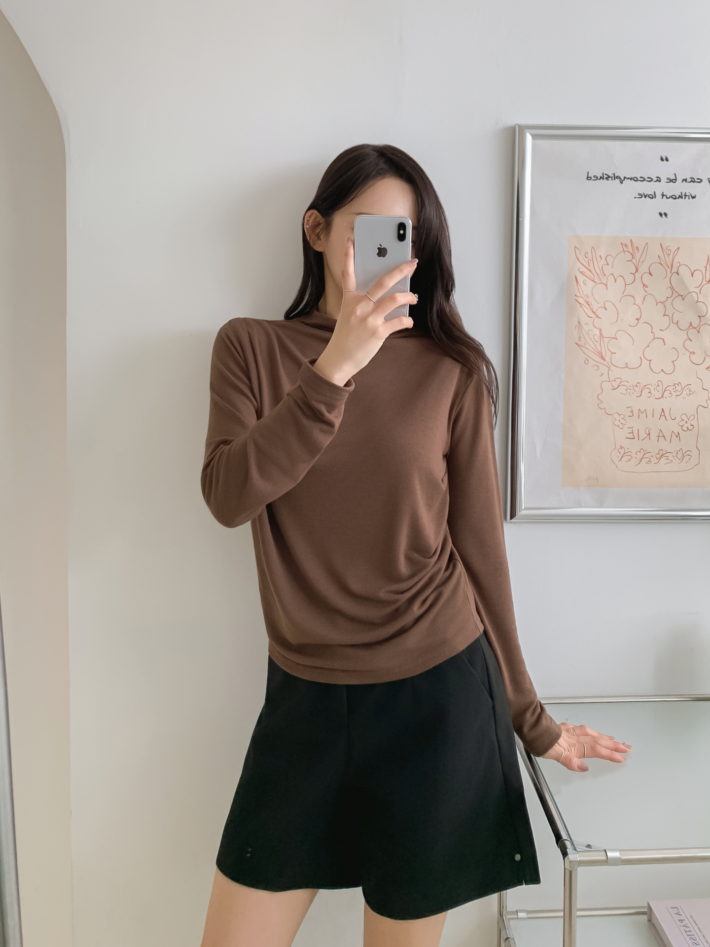 ストレッチハーフネックスリム長袖Tシャツ | 詳細画像31