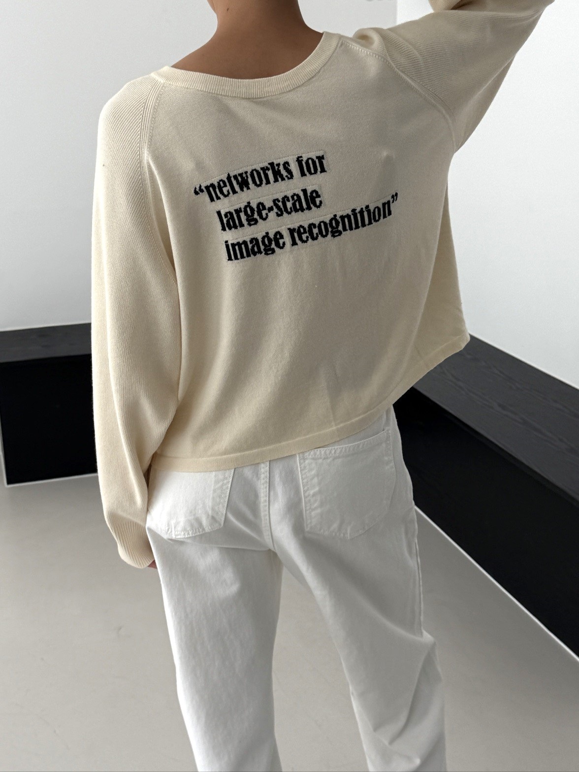 ニットカシミヤ混ジップアップラウンドネック長袖カーディガン | 詳細画像6