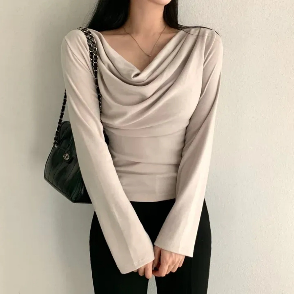 長袖ギャザーTシャツ | 詳細画像5
