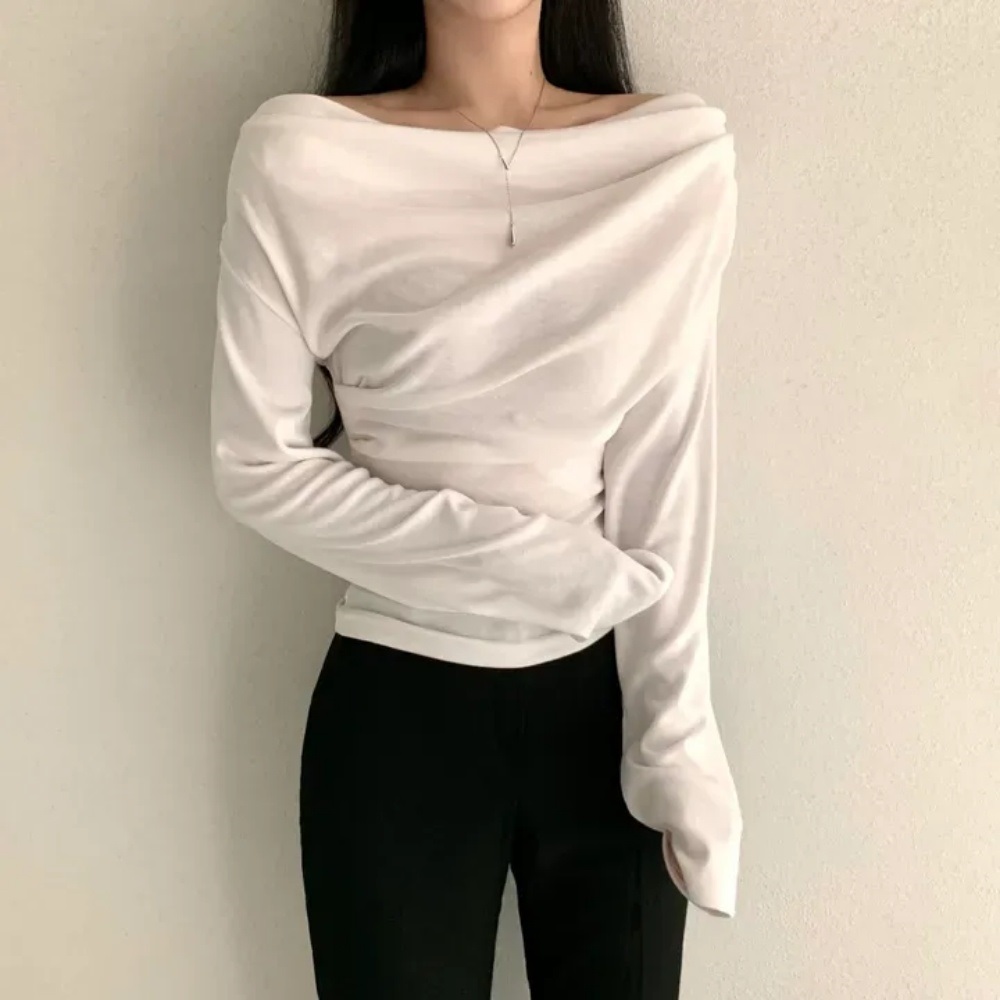 長袖ギャザーTシャツ | 詳細画像17