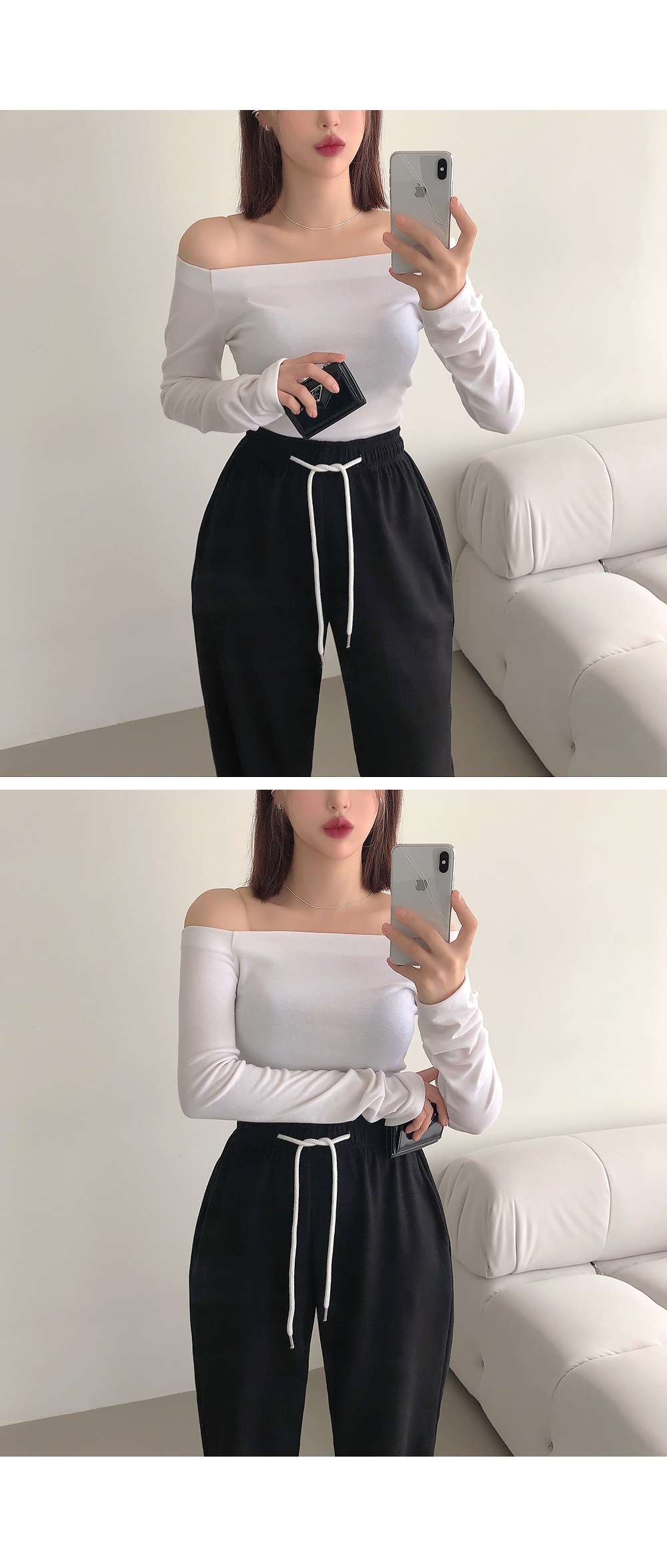 オフショルダー長袖Tシャツ | 詳細画像7