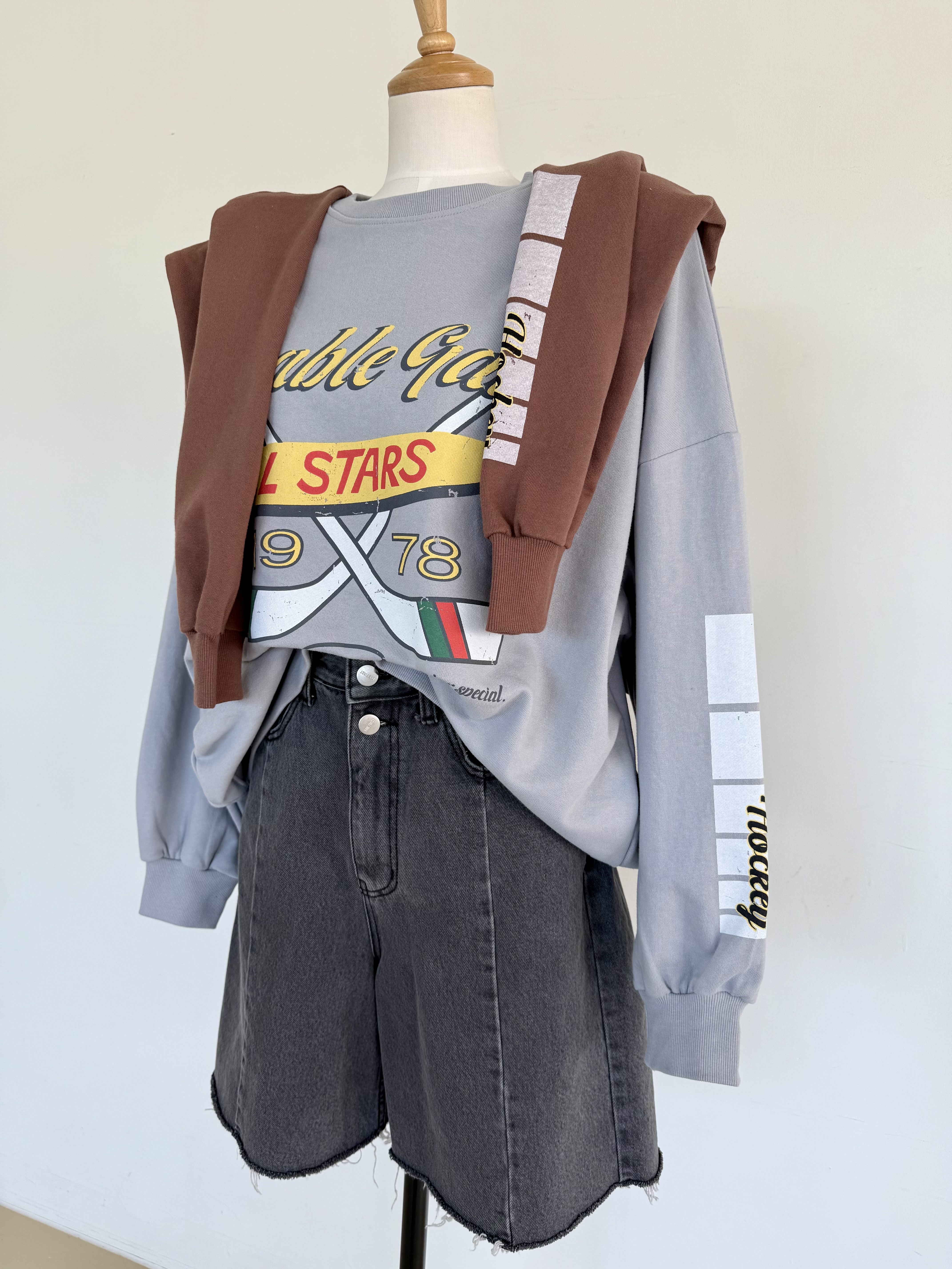 ラウンドネック長袖ロゴスウェット | 詳細画像8