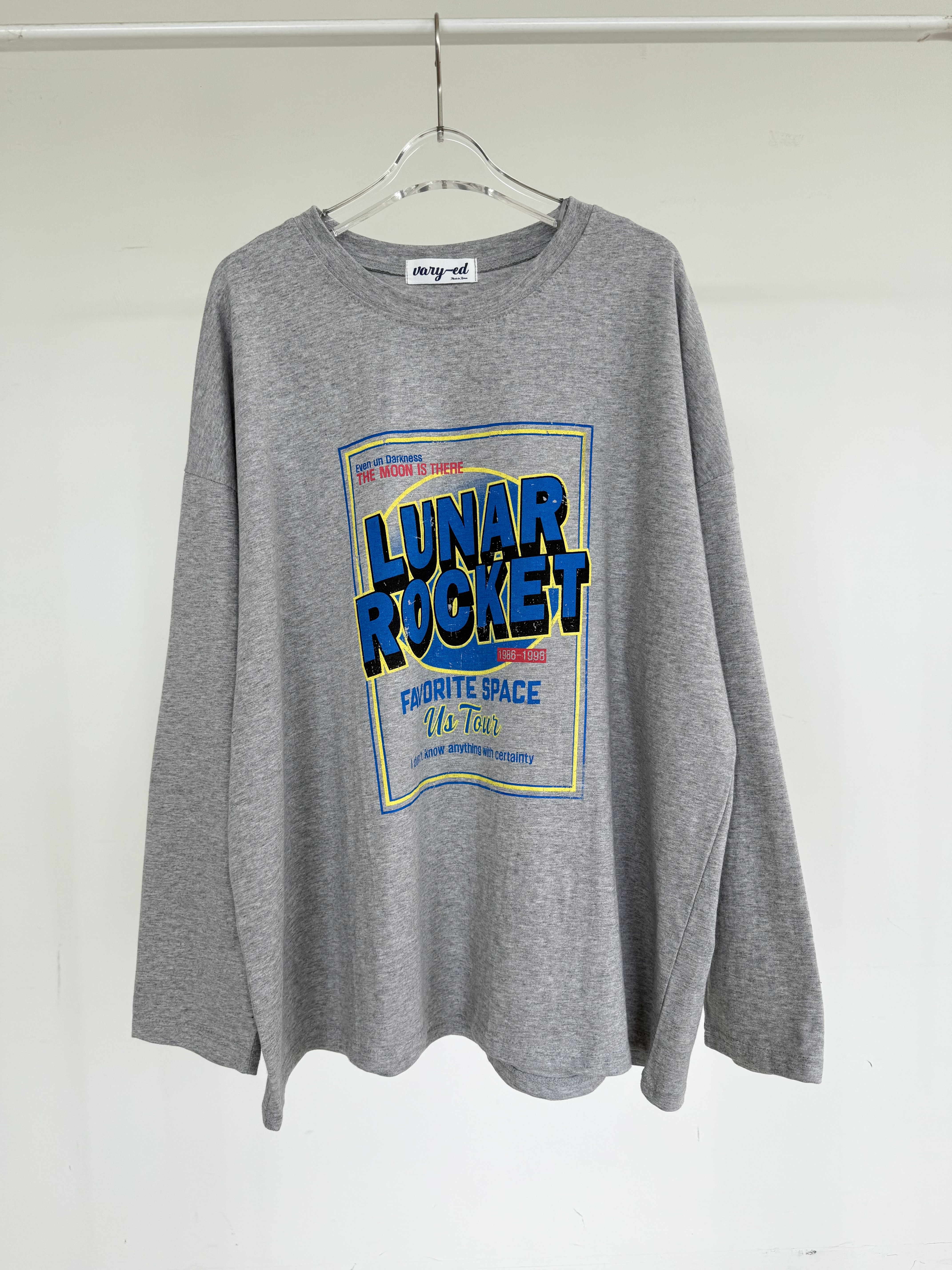 ラウンドネックボクシールーズ長袖ロゴTシャツ | 詳細画像11