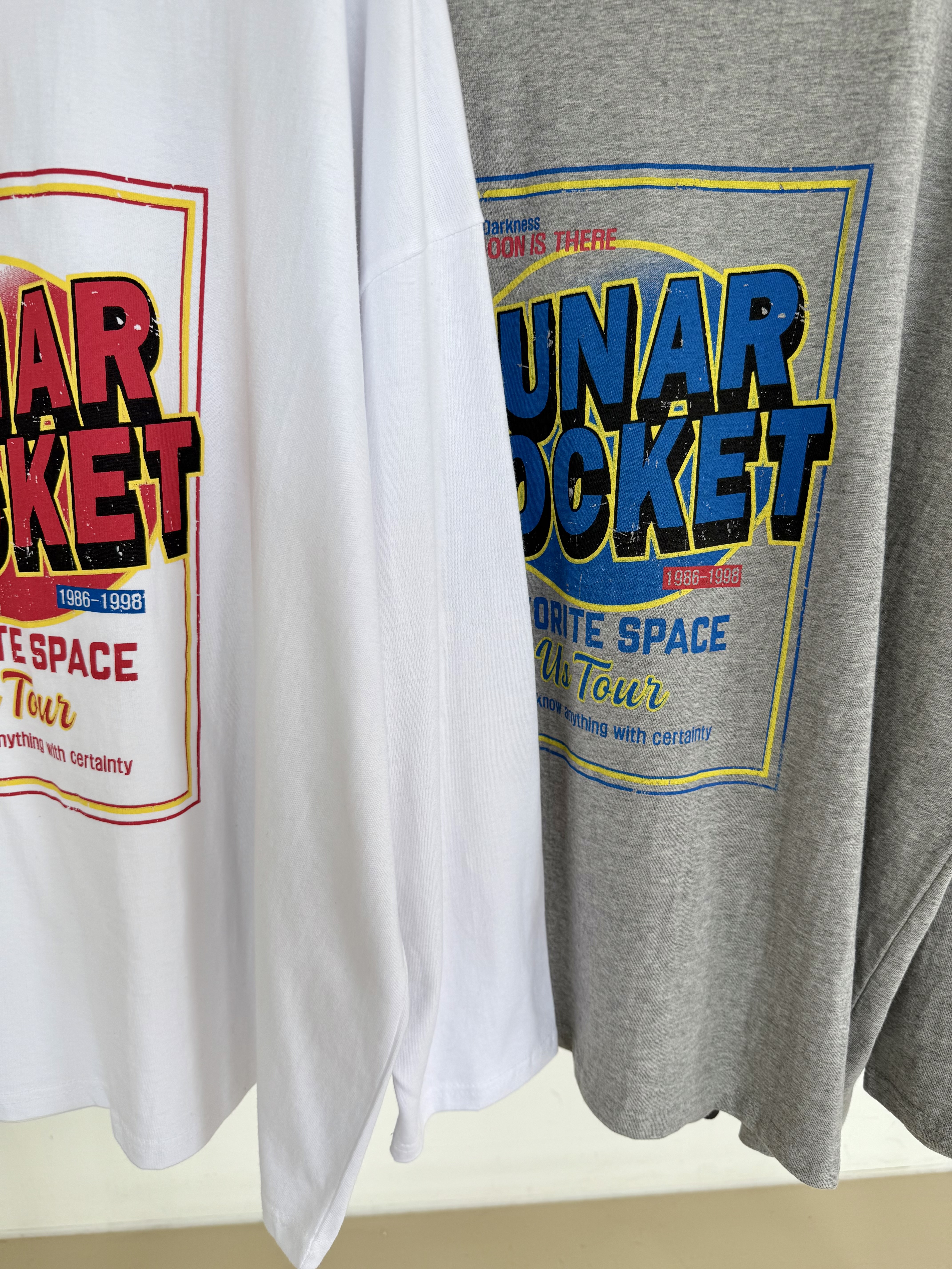 ラウンドネックボクシールーズ長袖ロゴTシャツ | 詳細画像13