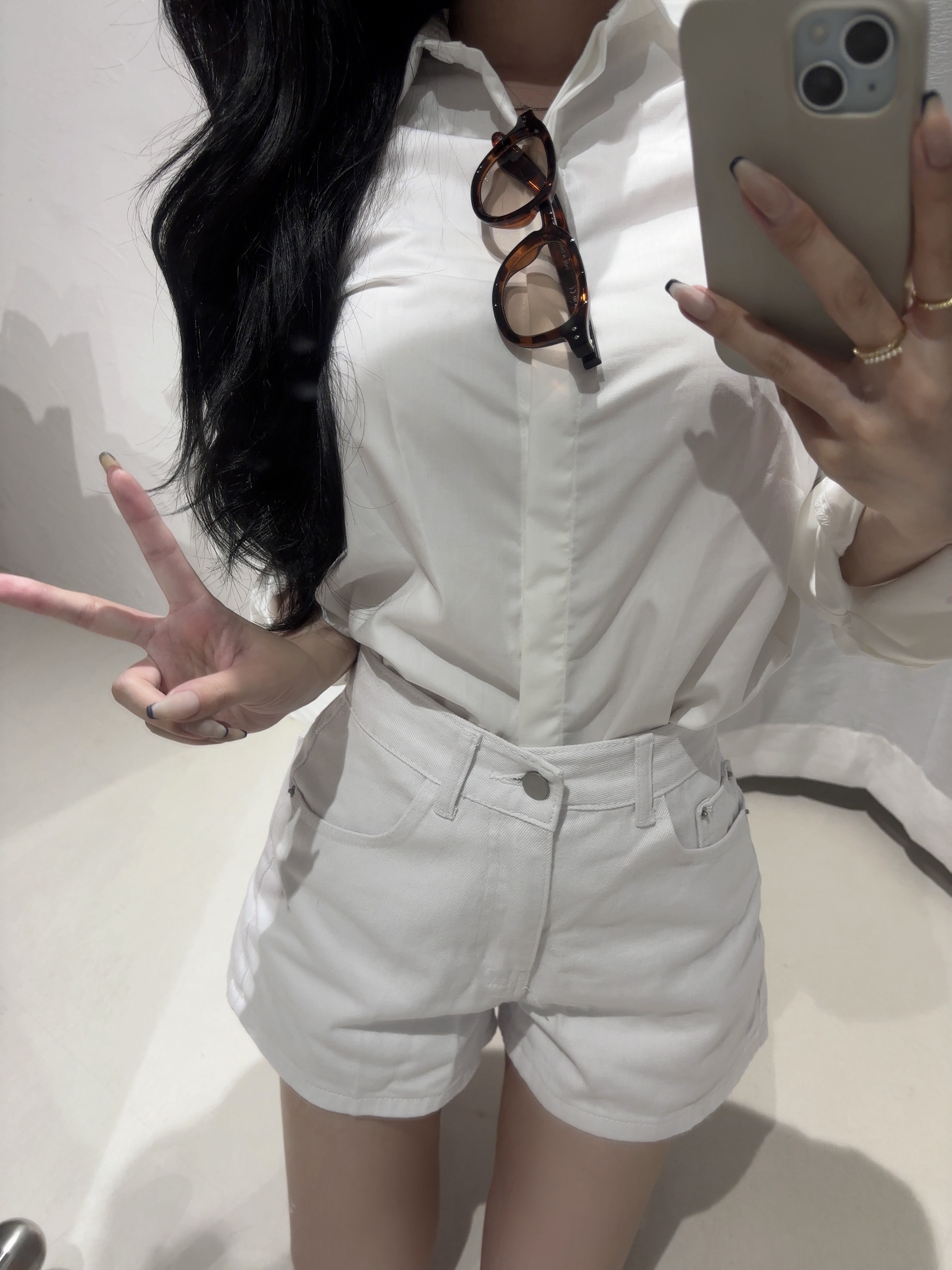 ハイウエストデニムショートパンツ | 詳細画像3