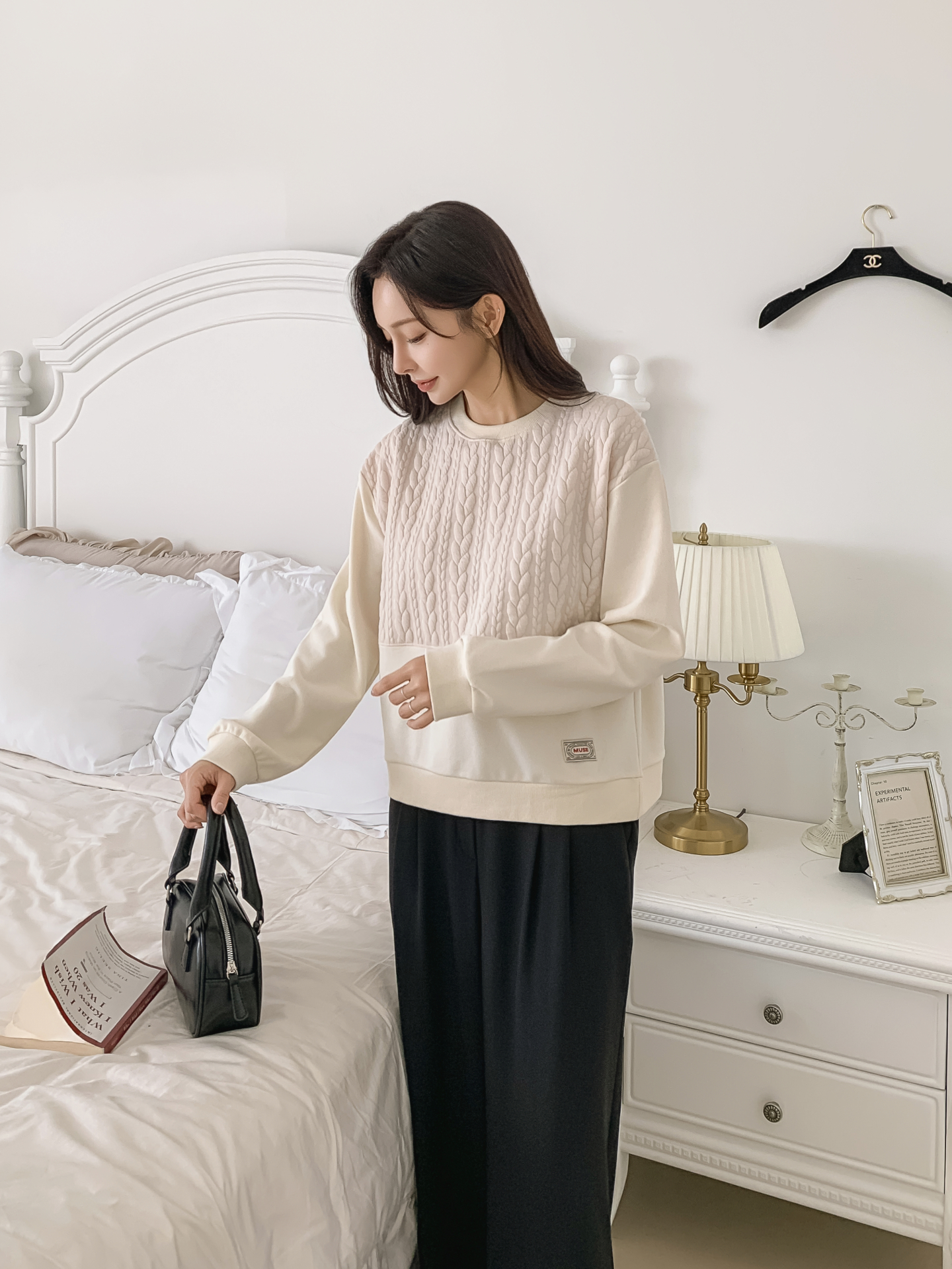 ソフトラウンドネック長袖スウェット | 詳細画像7