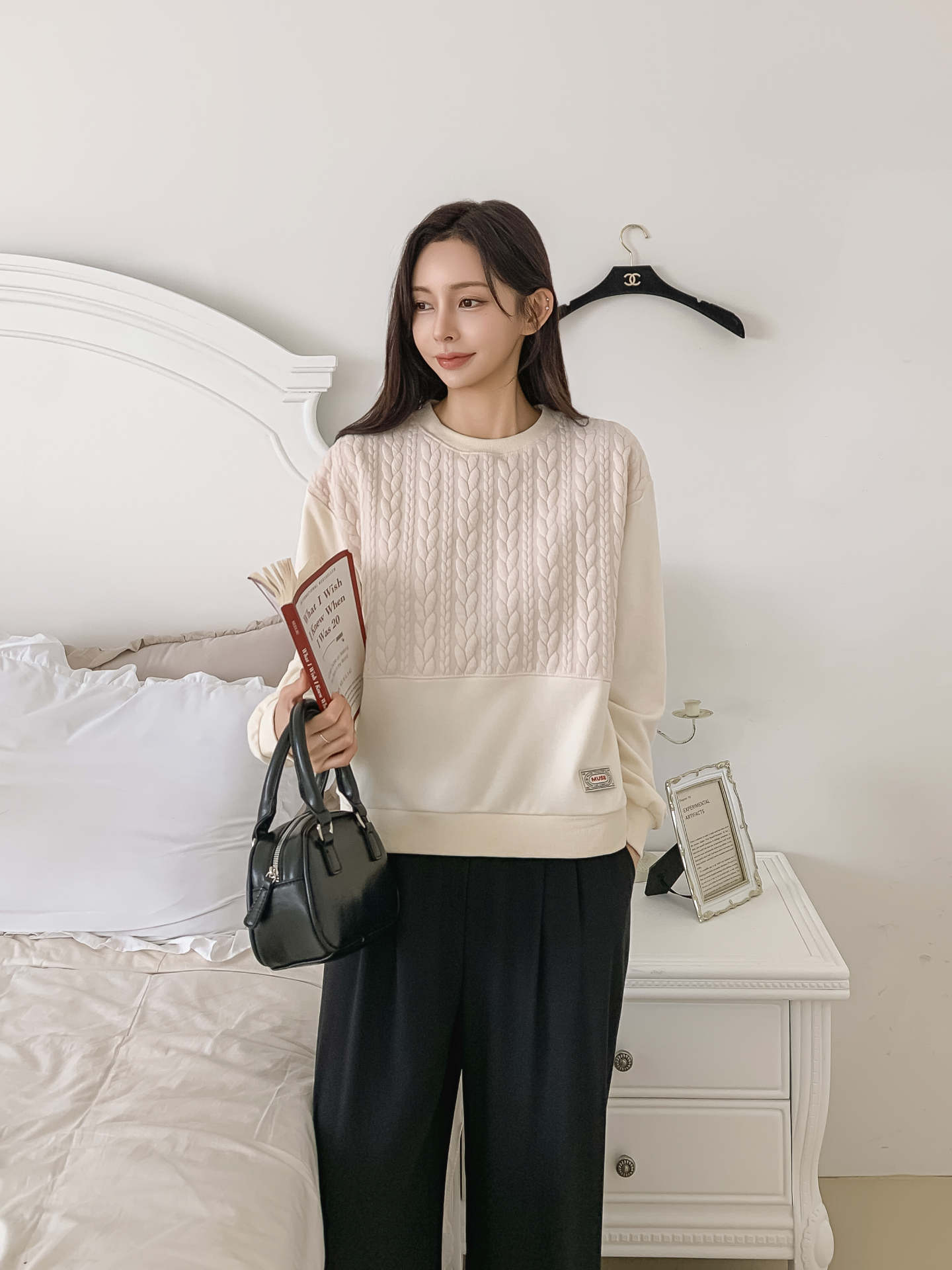 ソフトラウンドネック長袖スウェット | 詳細画像9