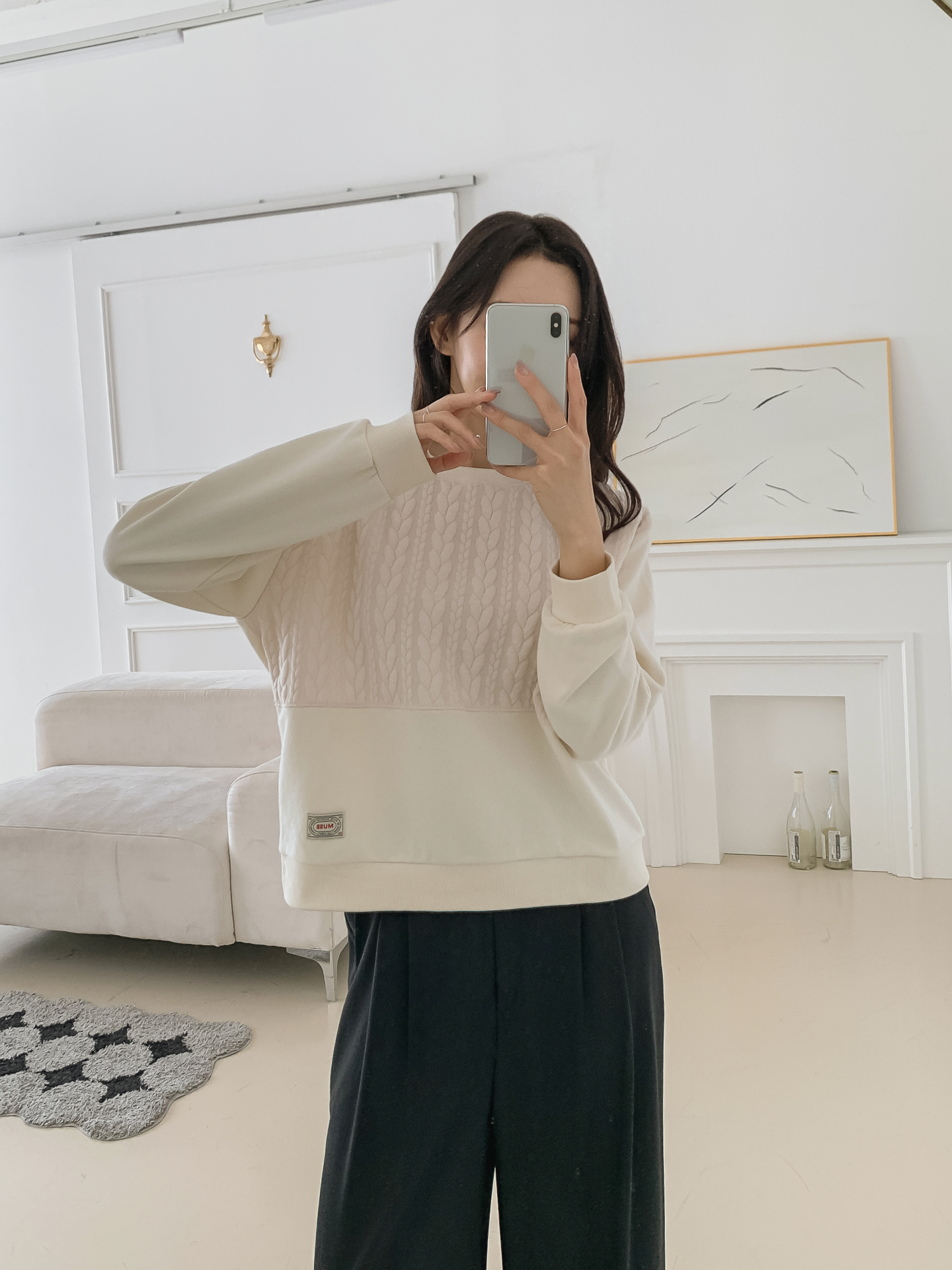 ソフトラウンドネック長袖スウェット | 詳細画像17