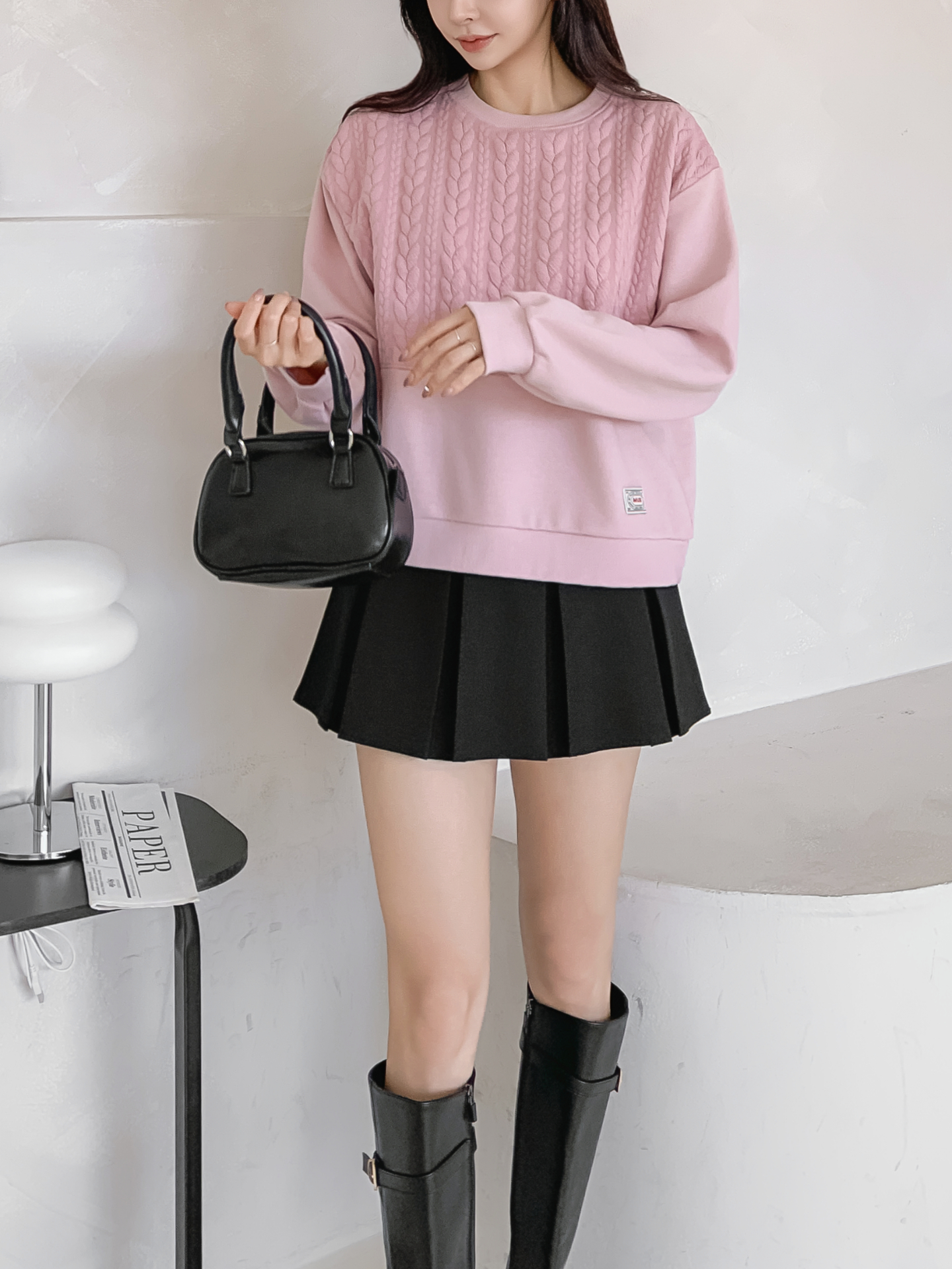 ソフトラウンドネック長袖スウェット | 詳細画像18