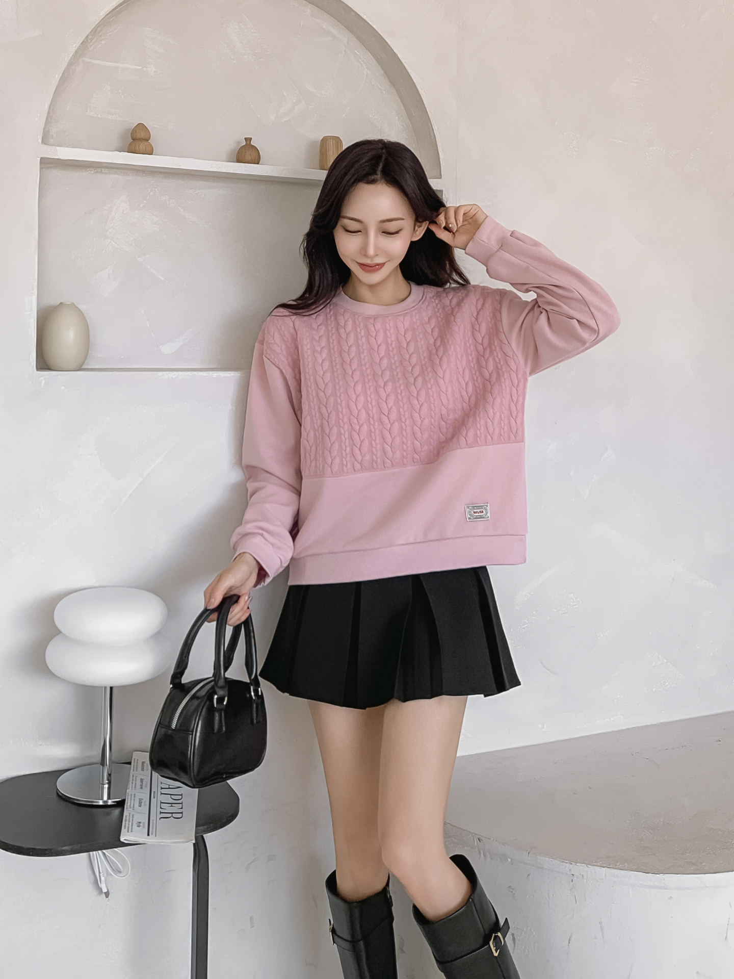 ソフトラウンドネック長袖スウェット | 詳細画像23