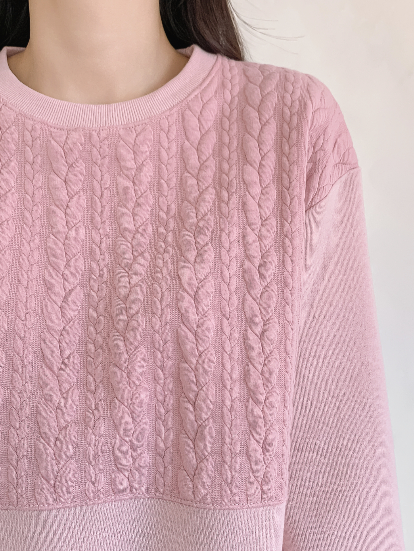 ソフトラウンドネック長袖スウェット | 詳細画像24