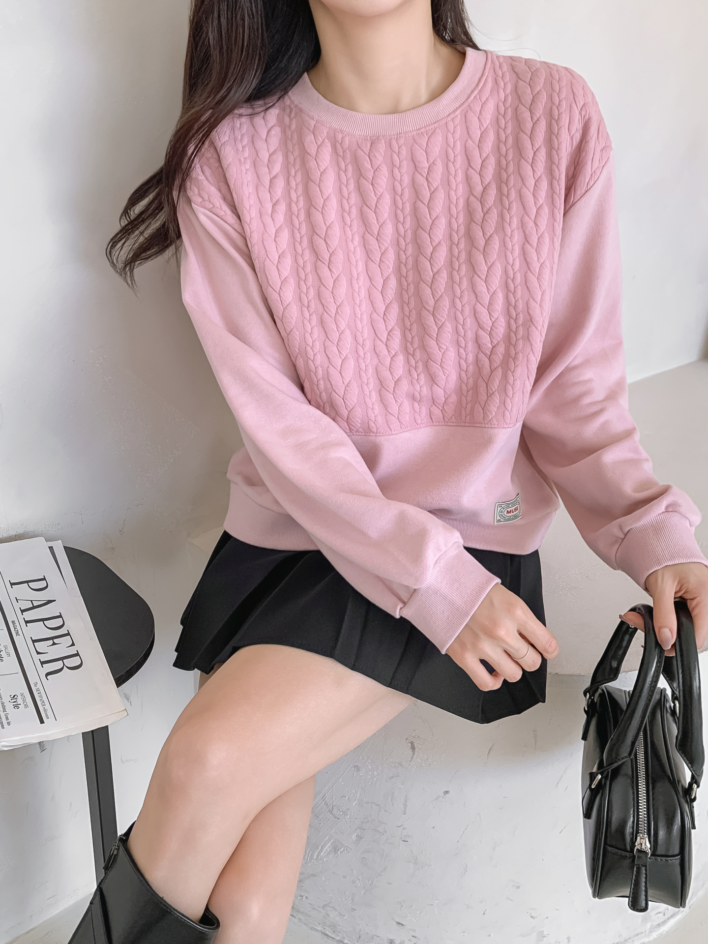 ソフトラウンドネック長袖スウェット | 詳細画像26