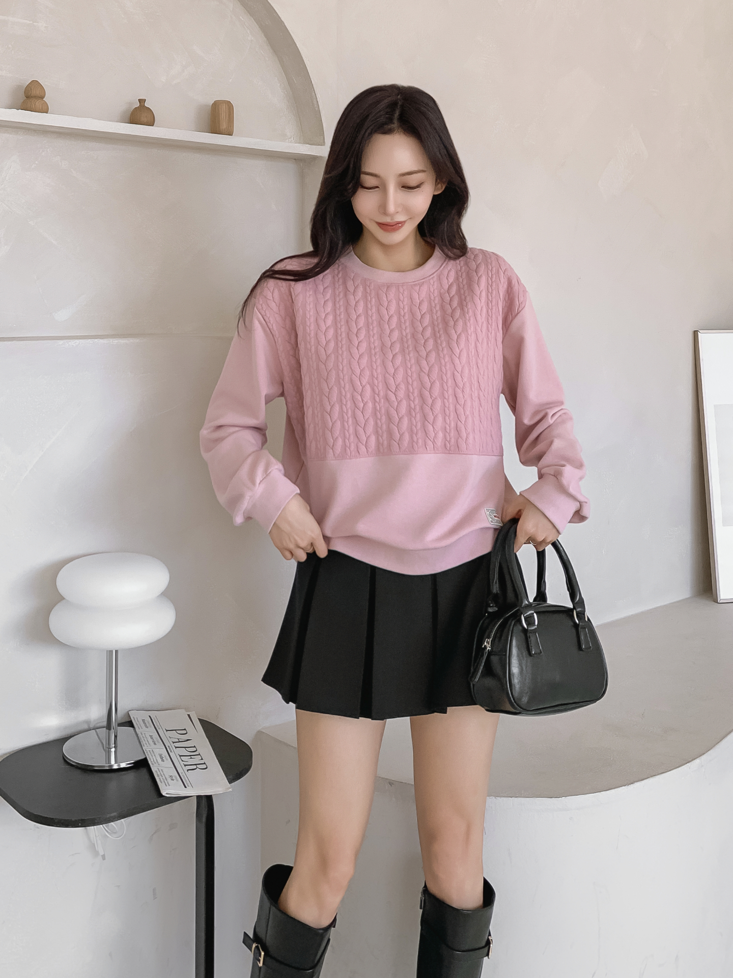 ソフトラウンドネック長袖スウェット | 詳細画像28