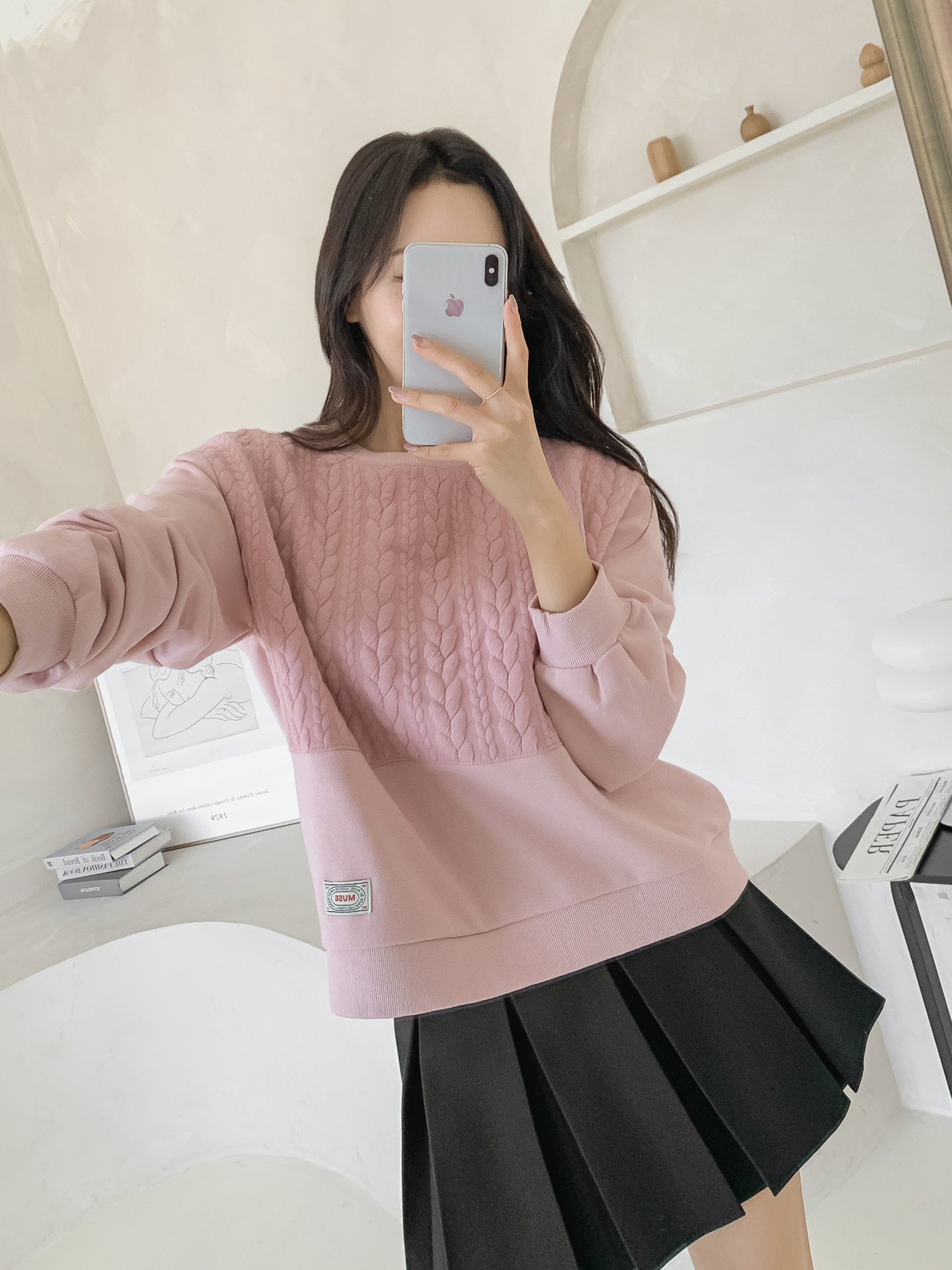 ソフトラウンドネック長袖スウェット | 詳細画像31