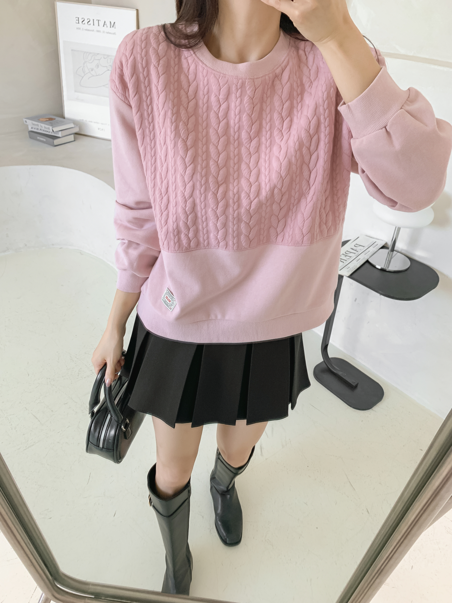 ソフトラウンドネック長袖スウェット | 詳細画像32