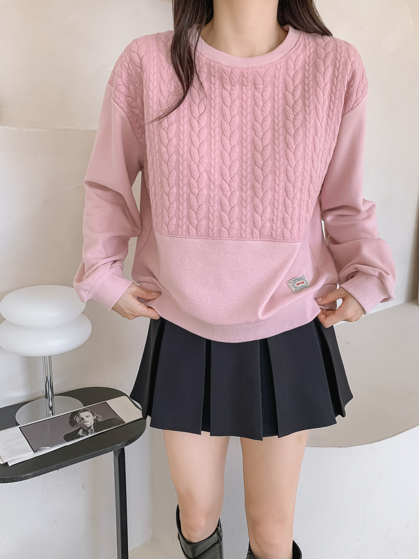 ソフトラウンドネック長袖スウェット | 詳細画像33