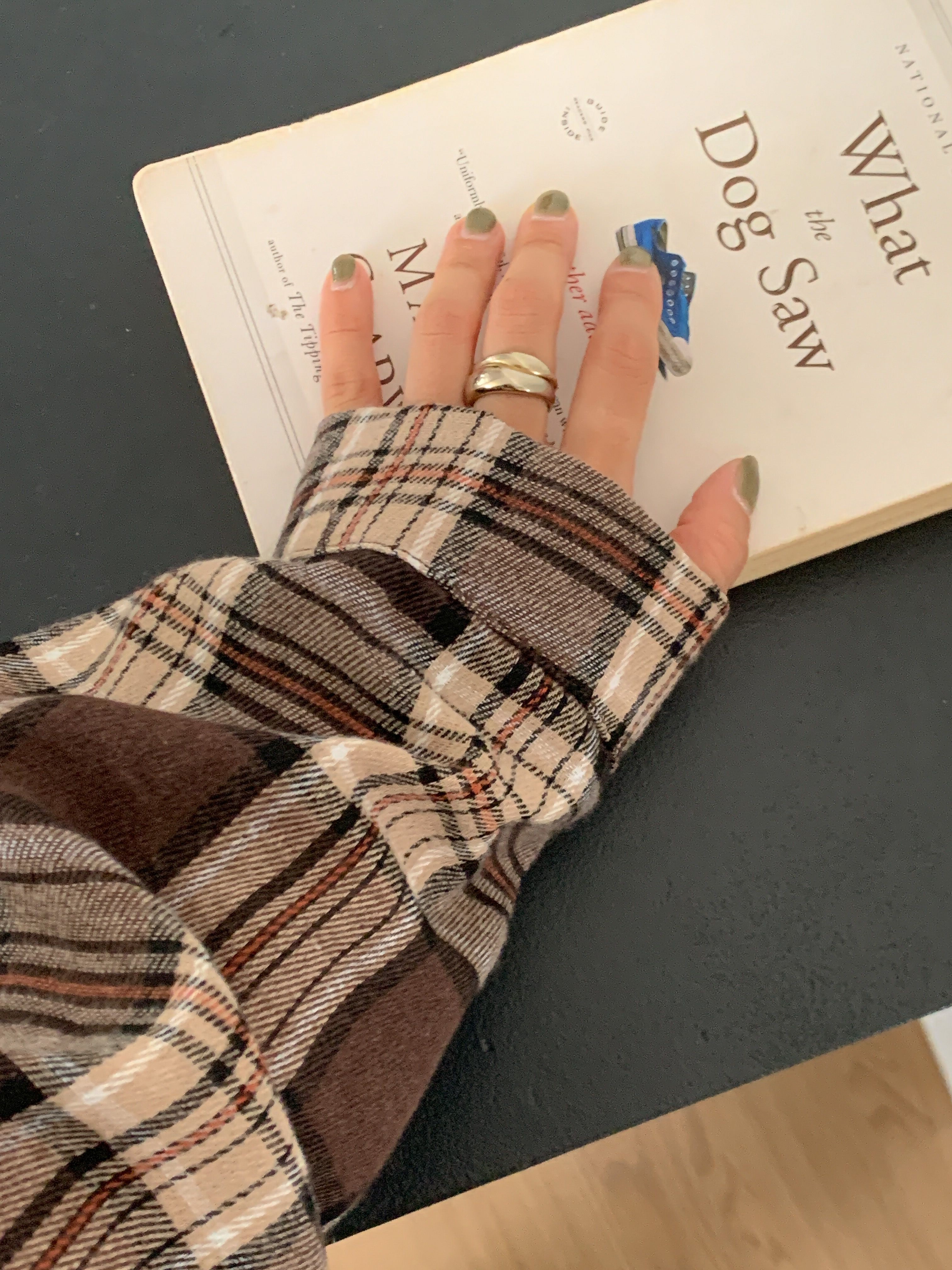 ボタンフードロング長袖チェックシャツ | 詳細画像5