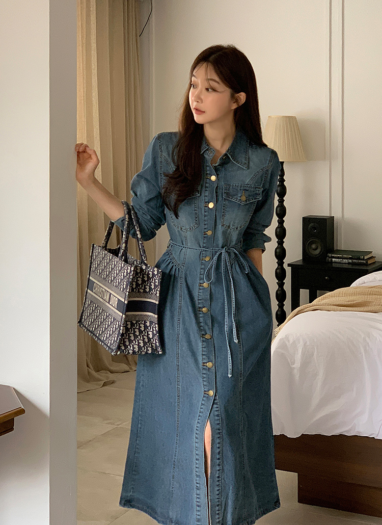 すみれ様未使用 近い アナイ デニム ロングワンピース ノースリーブ ベルト付 楽天市場】デニムワンピース ロングワンピース レディース 夏