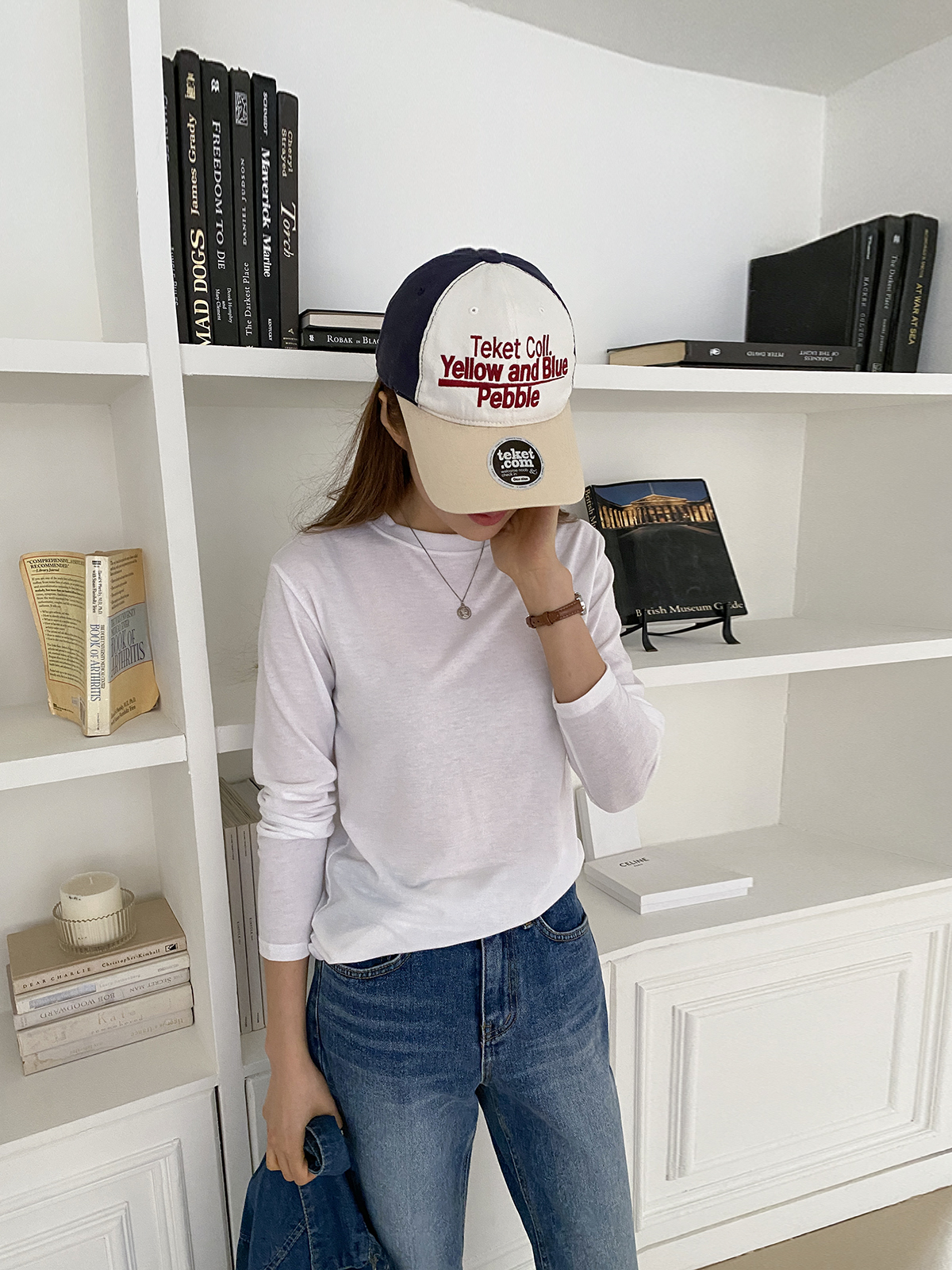 ラウンドネックベーシック無地カラーTシャツ | 詳細画像6