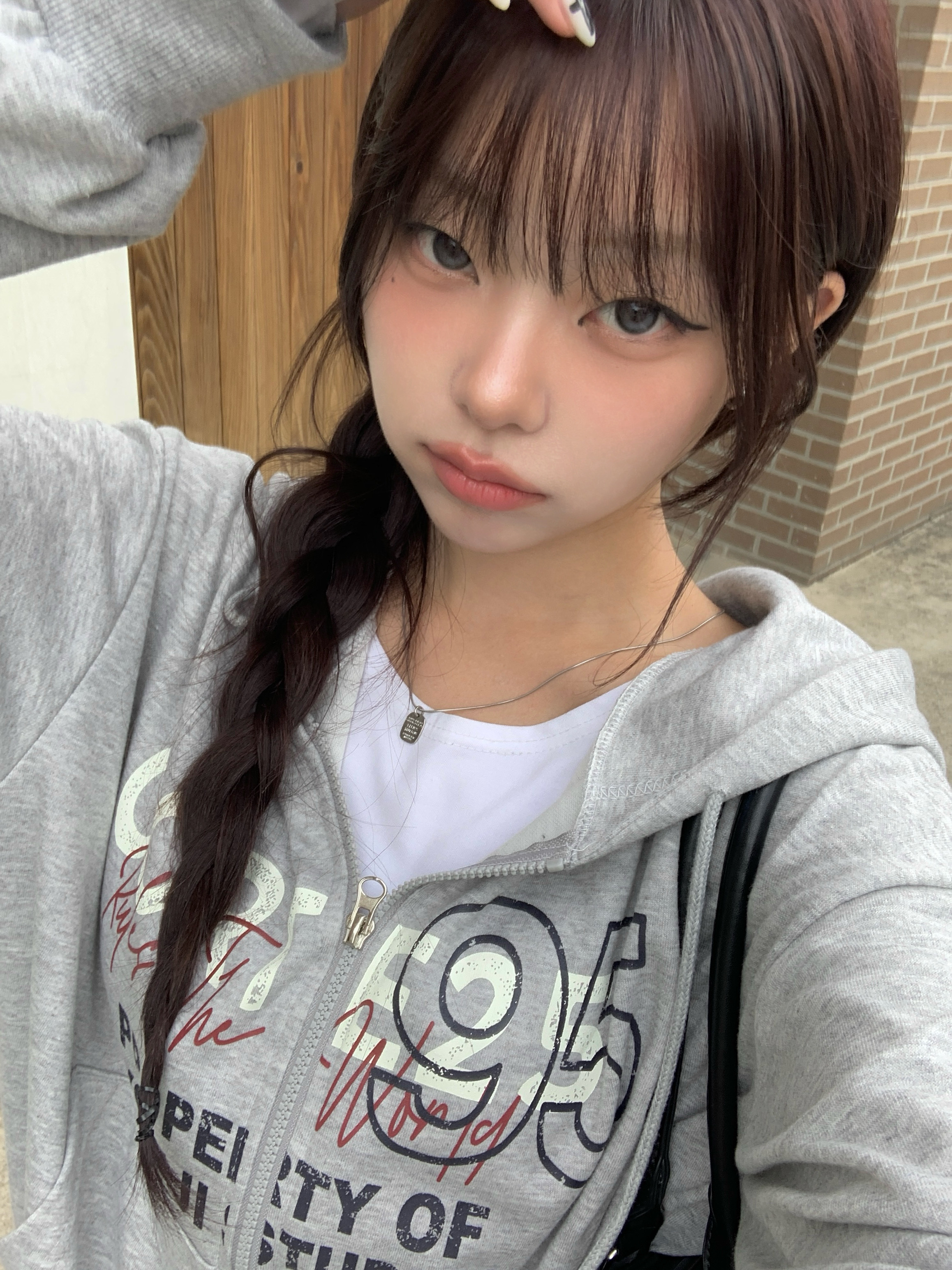 ダブルジッププリントジップパーカー | レディースファッション通販