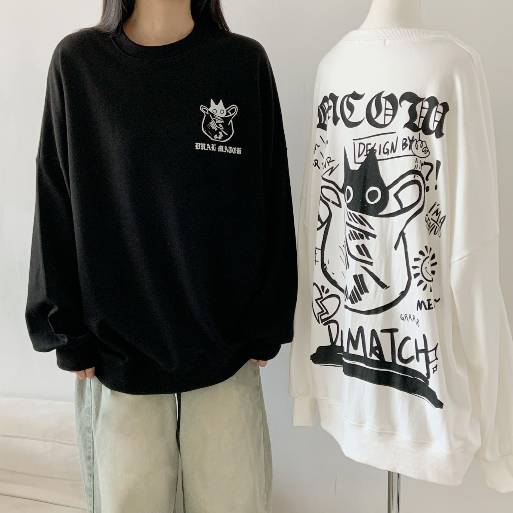 ラウンドネックオーバーサイズボクシープリントTシャツ | 詳細画像7
