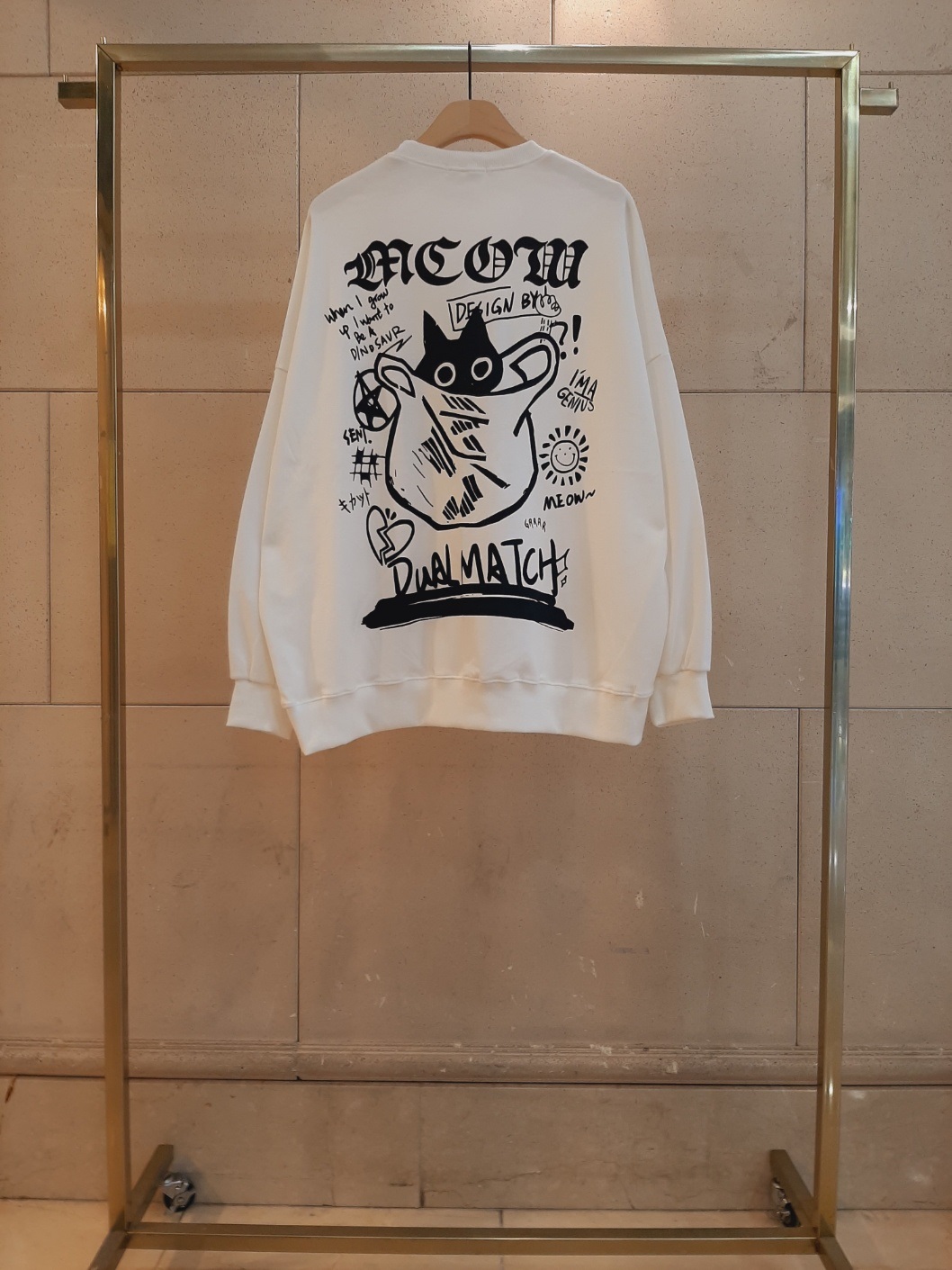 ラウンドネックオーバーサイズボクシープリントTシャツ | 詳細画像12