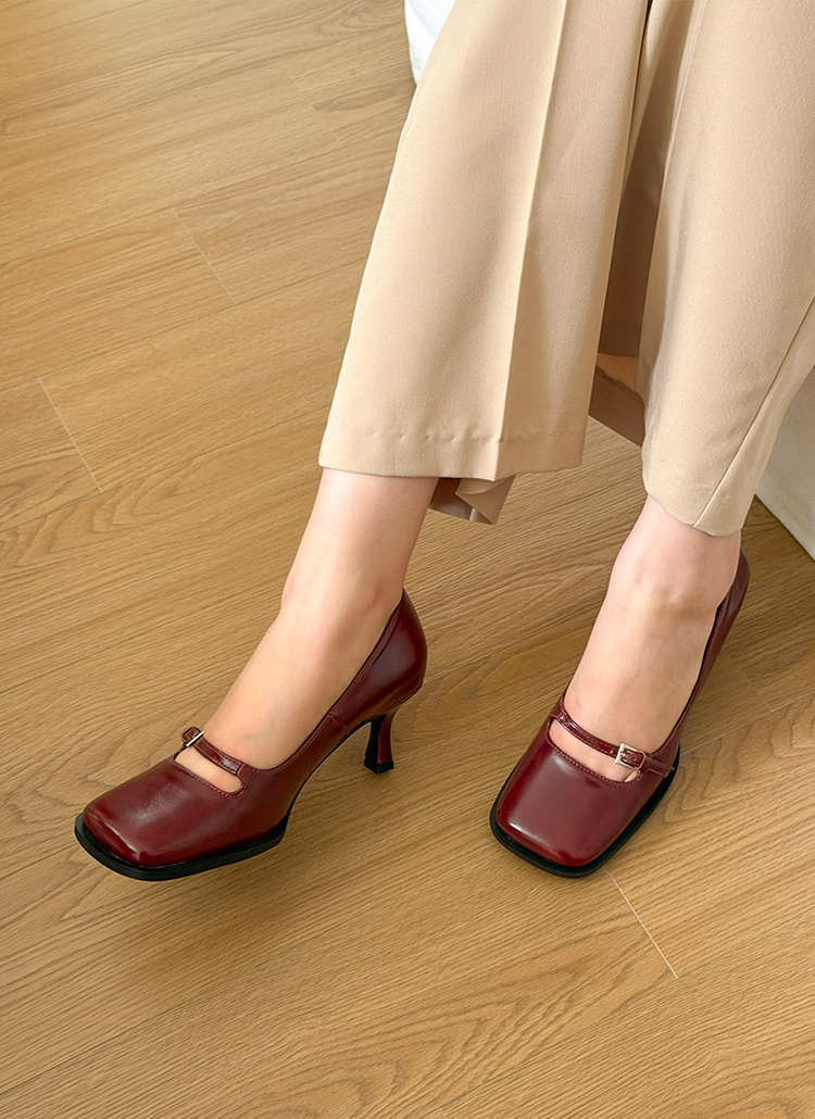 スクエアトゥバックルパンプス | レディースファッション通販 - DHOLIC