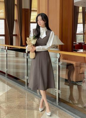 ウール混ノースリミニワンピース | レディースファッション通販 - DHOLIC