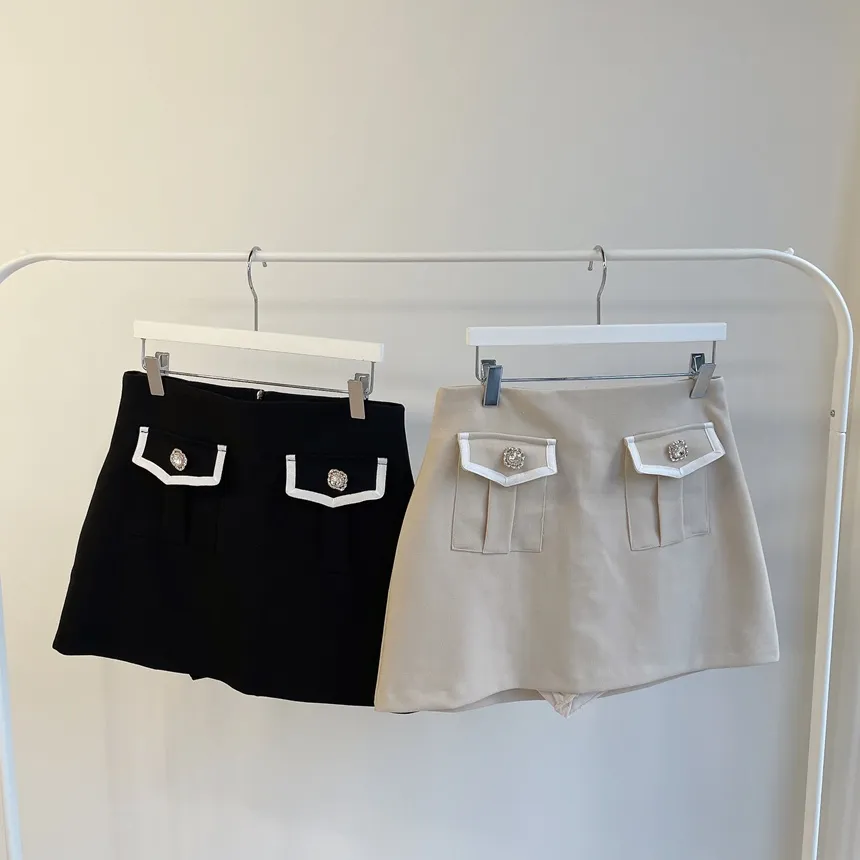 カラーショートツーポケット配色ジャケット | mirangmirang | 詳細画像30