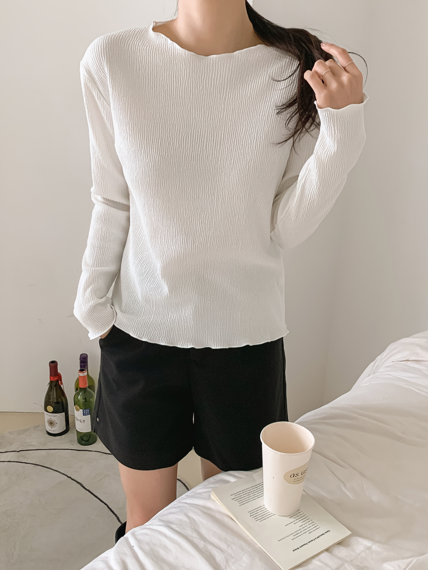 ラウンドネックメロウベーシックTシャツ | 詳細画像7