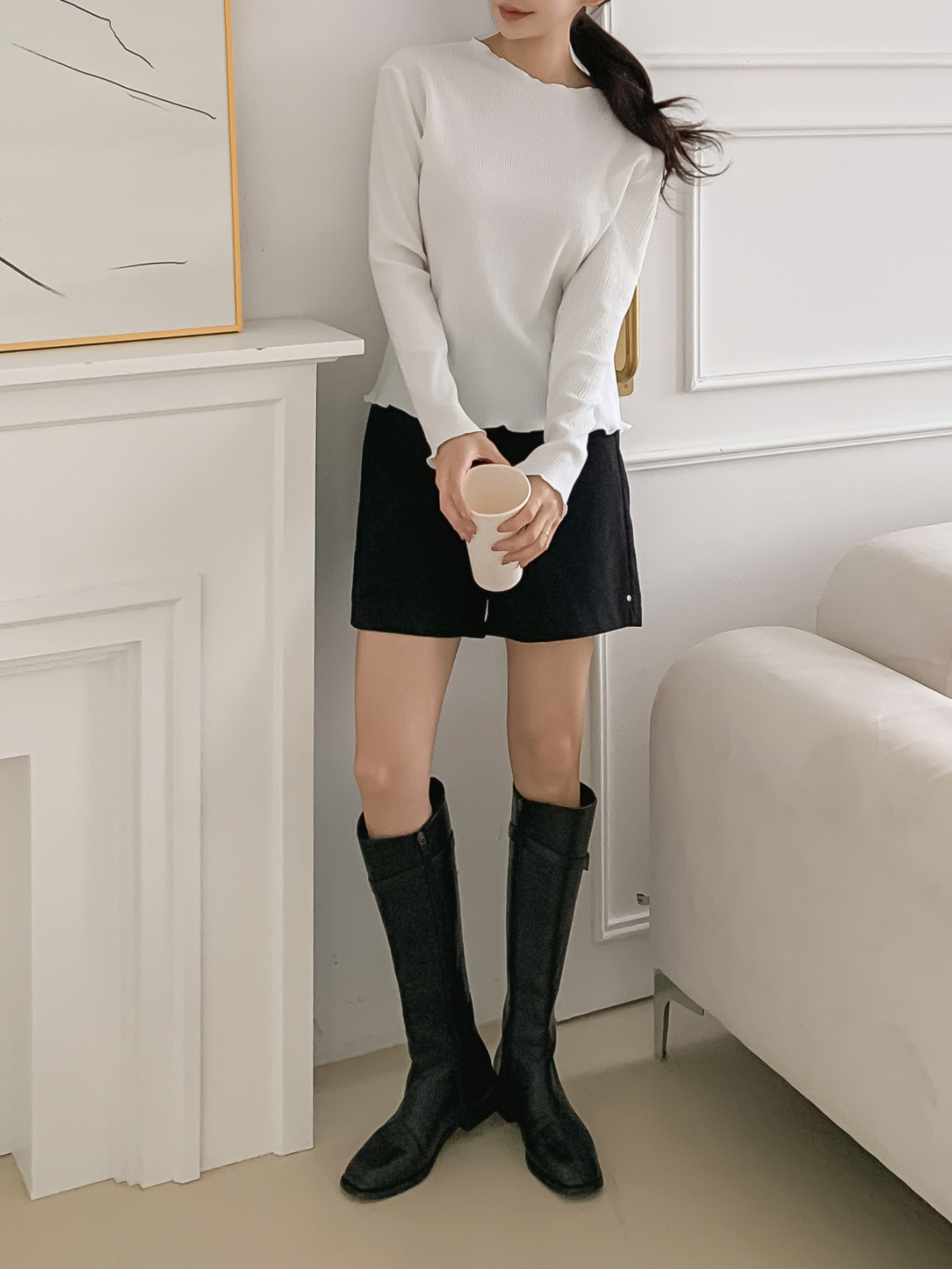 ラウンドネックメロウベーシックTシャツ | 詳細画像9