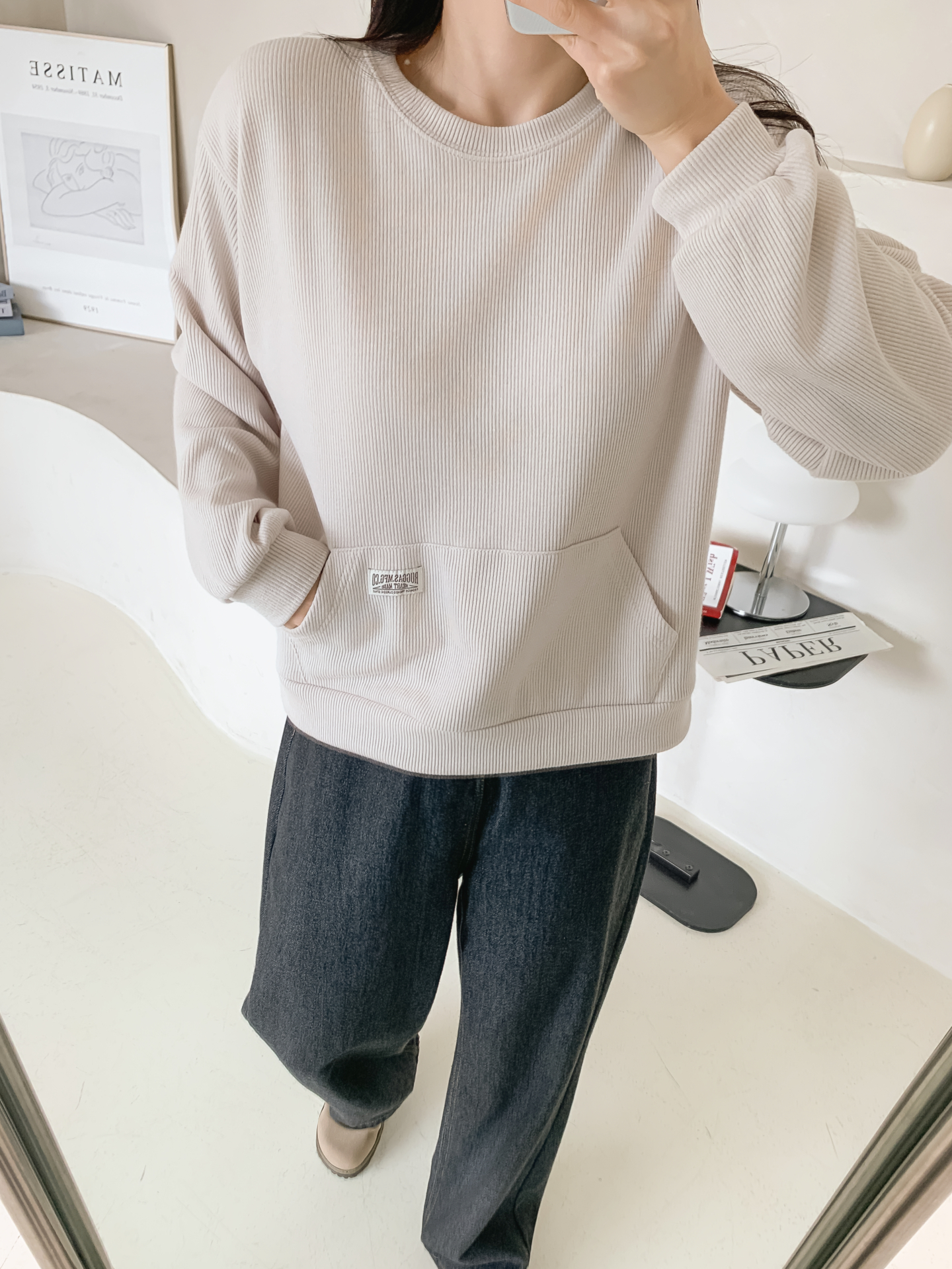 コーデュロイラウンドネックポケットスウェット | 詳細画像18