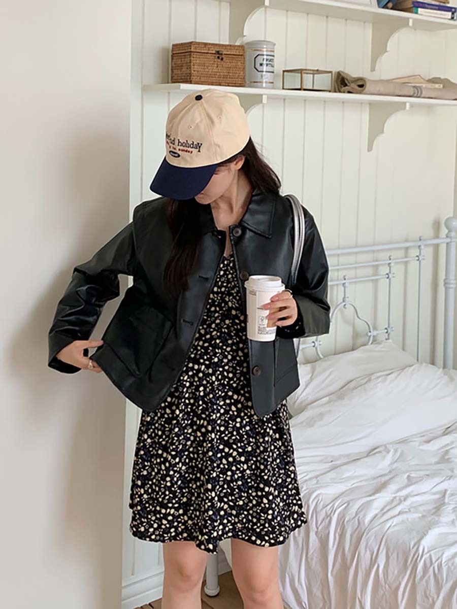 Vネックフレア花柄ワンピース | レディースファッション通販 - DHOLIC