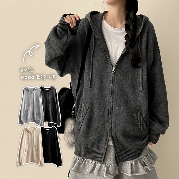 未使用級✨フォクシー 現行に近い シルクコットンニットパーカー ダブルジップ S ニットオーバーサイズダブルジップジップパーカー | レディース