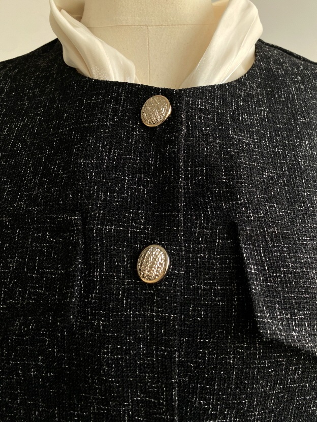 フラップツイードノーカラージャケット | 詳細画像15