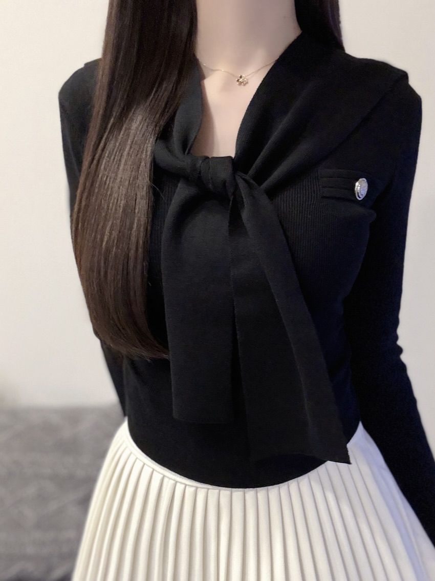 セーラーカラーVネックニット | 詳細画像8