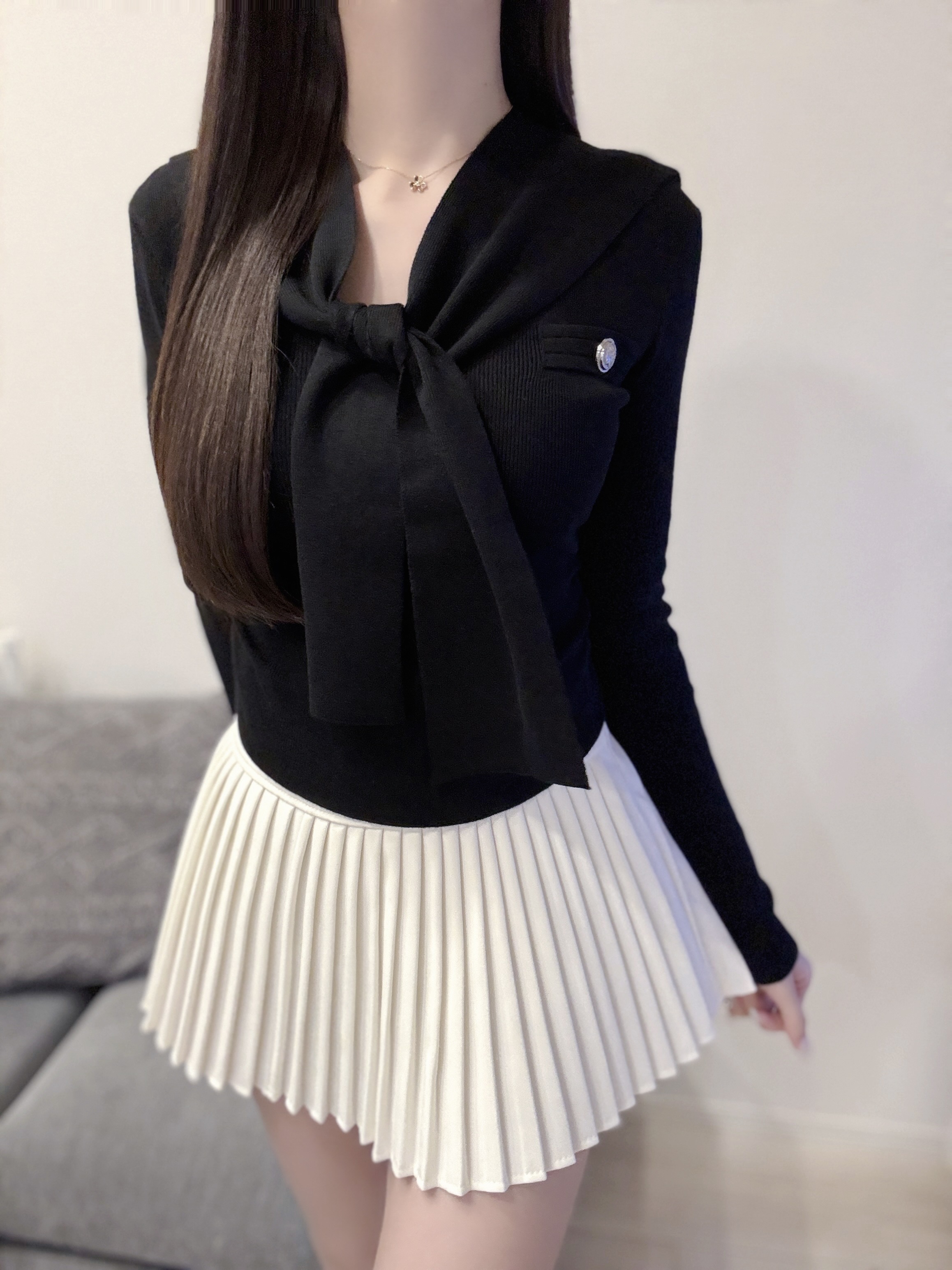 セーラーカラーVネックニット | 詳細画像10