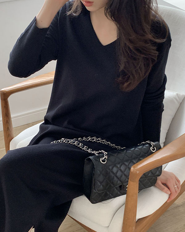 極美品 最近モデル Vネック オールインワン 長袖 スリット Vネックオールインワン | NANO universe（ナノ・ユニバース） ｜【公式