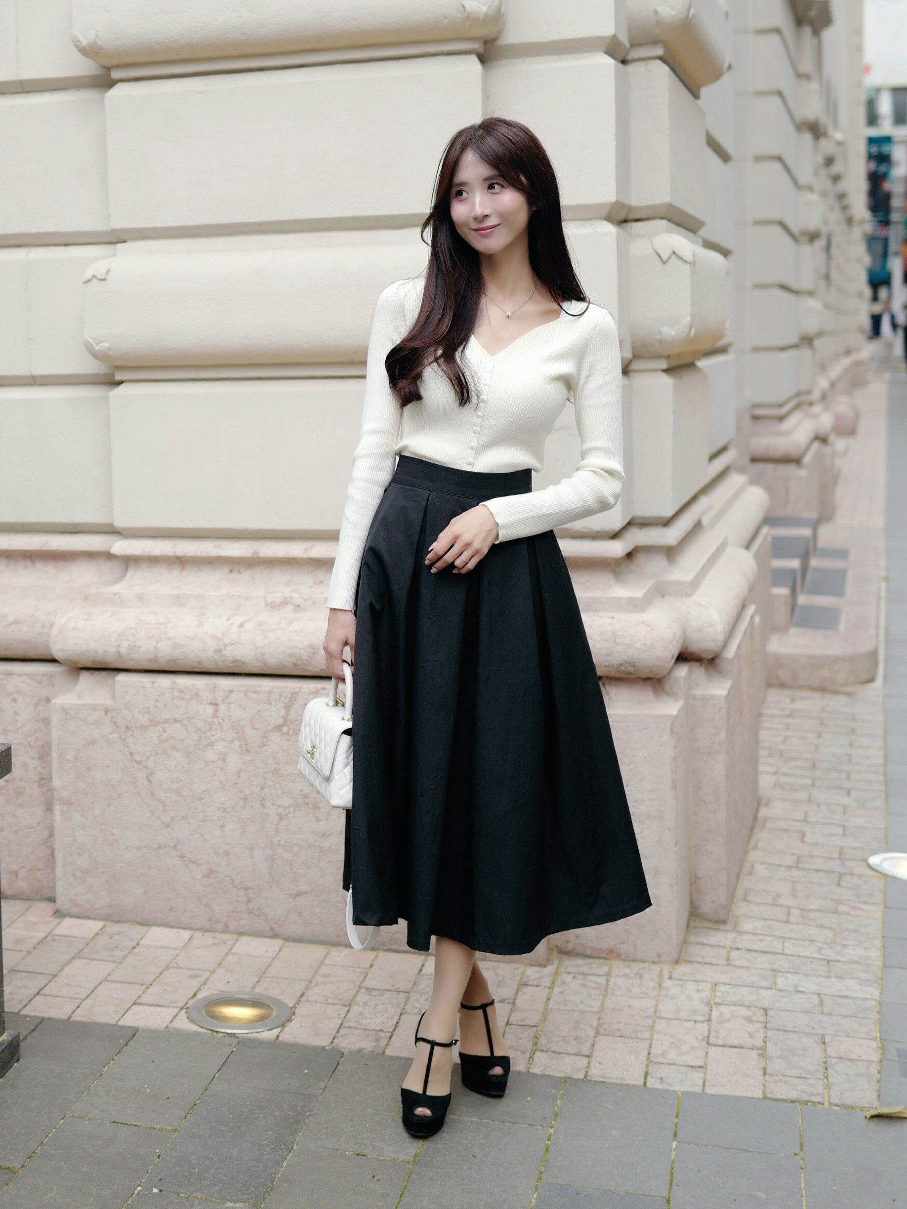 ハイウエストプリーツフレアスカート | 詳細画像5