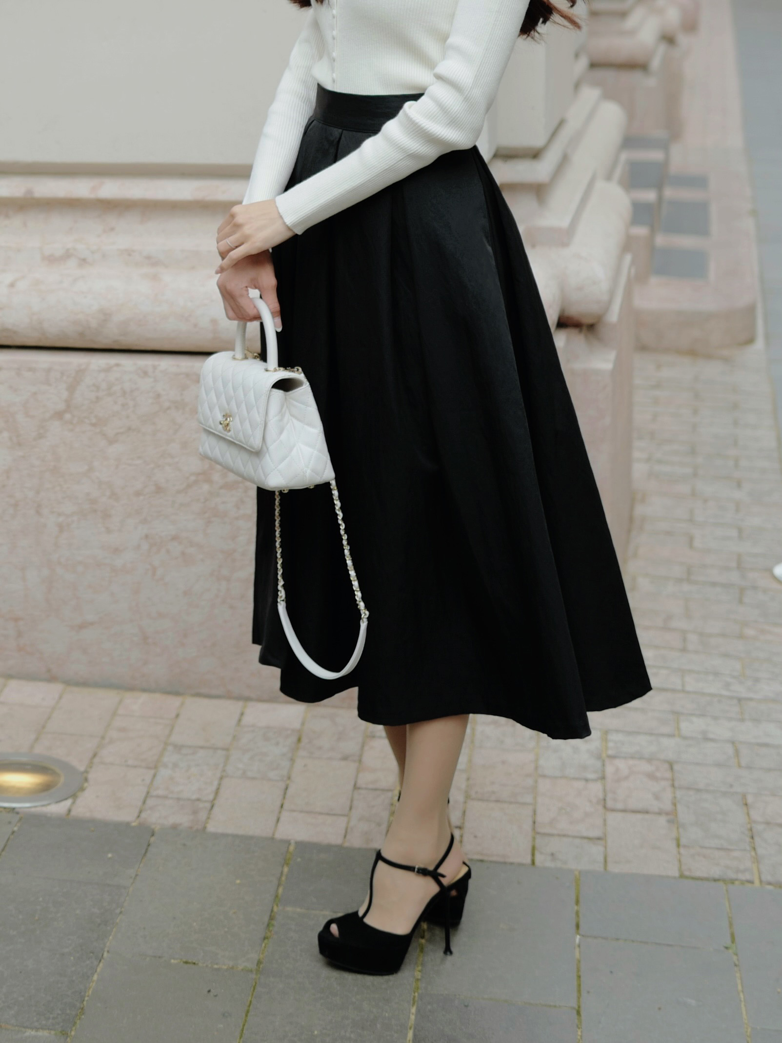 ハイウエストプリーツフレアスカート | 詳細画像12