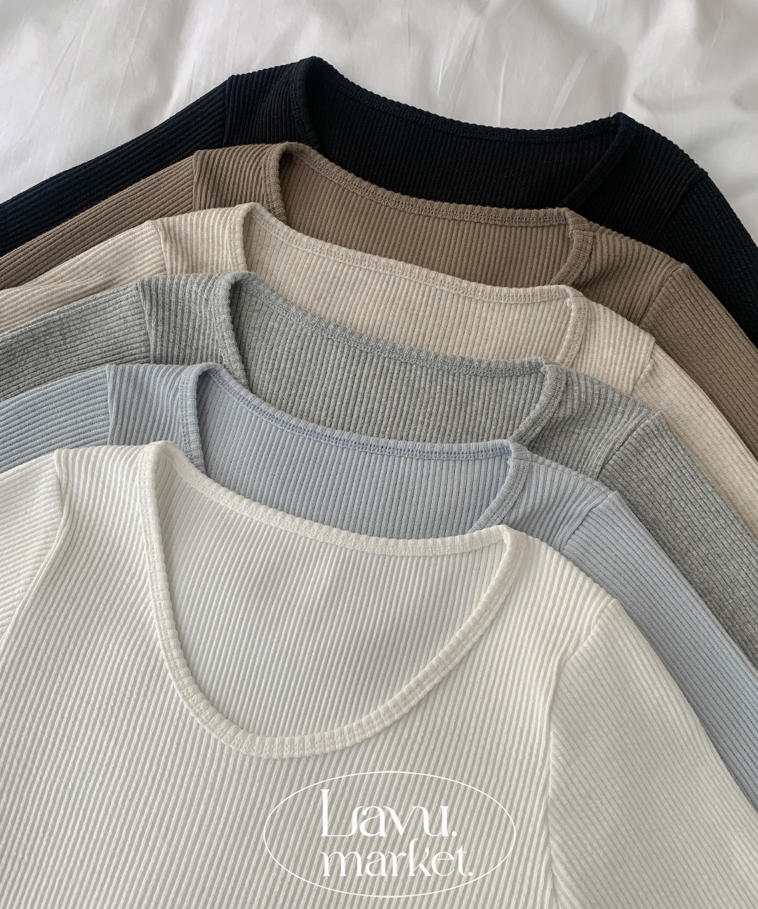 リブ長袖スリムVネックTシャツ | レディースファッション通販 - DHOLIC
