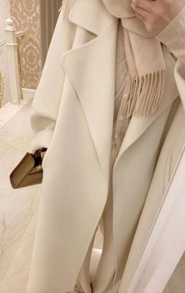 ストラップ付ウールオープンロングコート | 詳細画像5