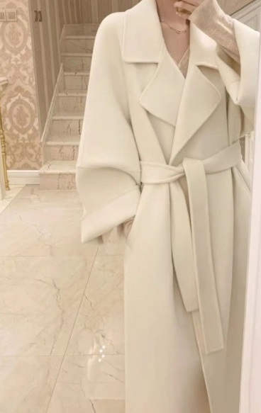 ストラップ付ウールオープンロングコート | 詳細画像8