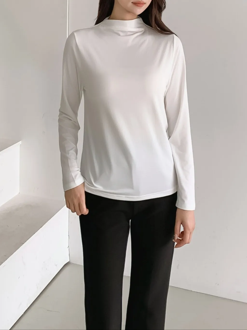 ハーフネックウォーム長袖Tシャツ | 詳細画像1