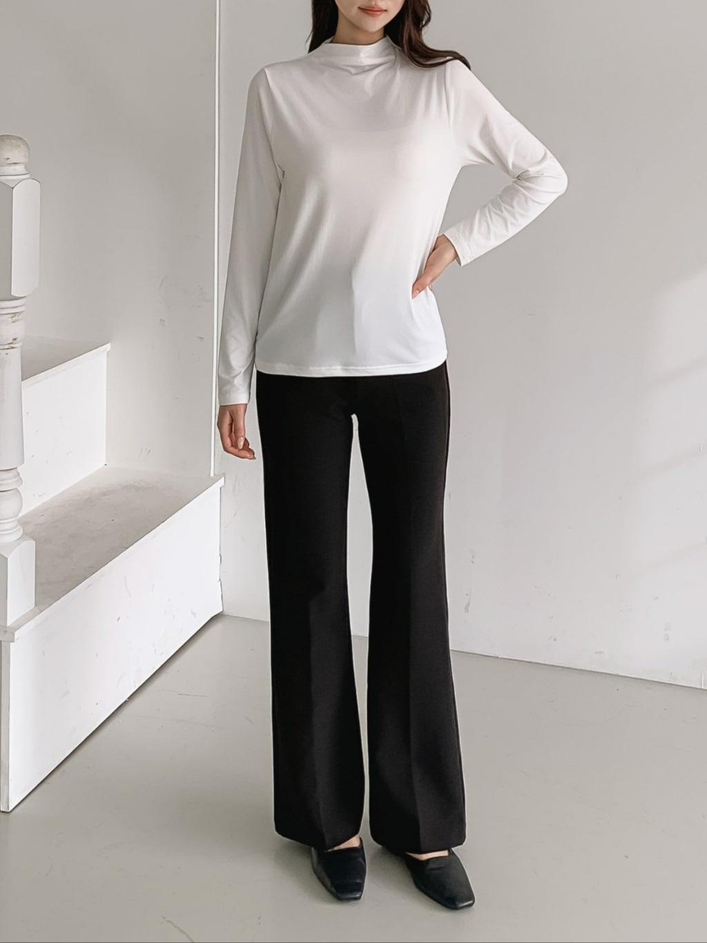 ハーフネックウォーム長袖Tシャツ | 詳細画像3