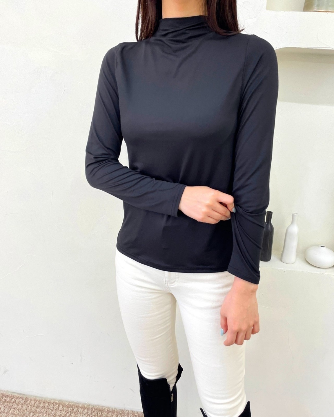 ハーフネックウォーム長袖Tシャツ | 詳細画像11