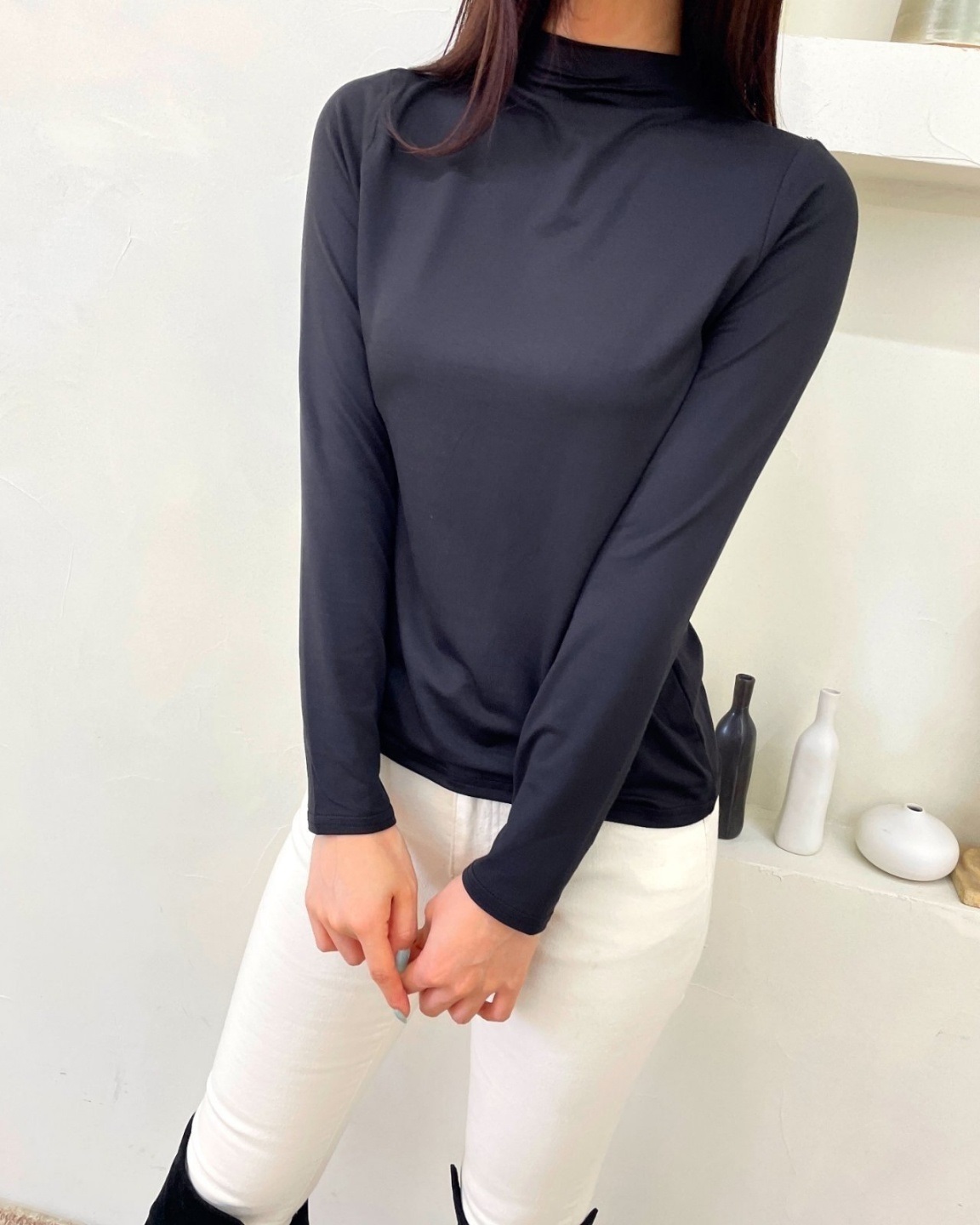 ハーフネックウォーム長袖Tシャツ | 詳細画像12